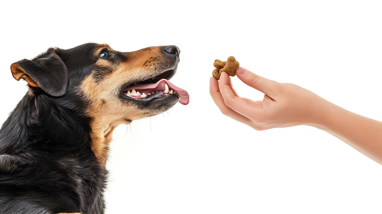 Joyful Dog Snatching Treats — free download from Dotvec
