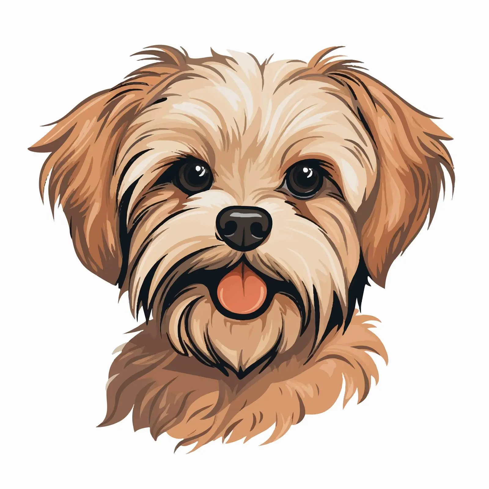 Line Art Dog Illustration on White Background — free download from Dotvec
