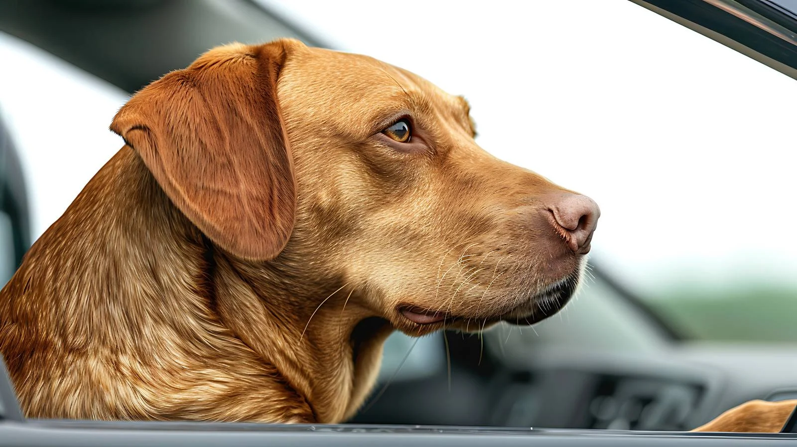 Dog Enjoying Car Ride — free download from Dotvec