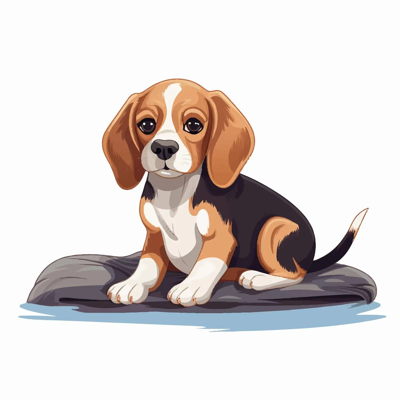 Cute Puppy Relaxing on Carpet Mat – free low angle image from Dotvec