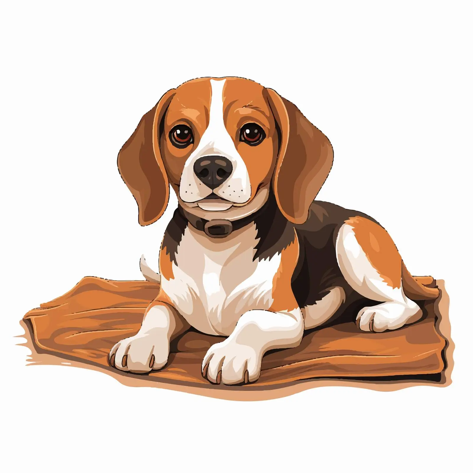 Cute Puppy Relaxing on Carpet Mat — free download from Dotvec