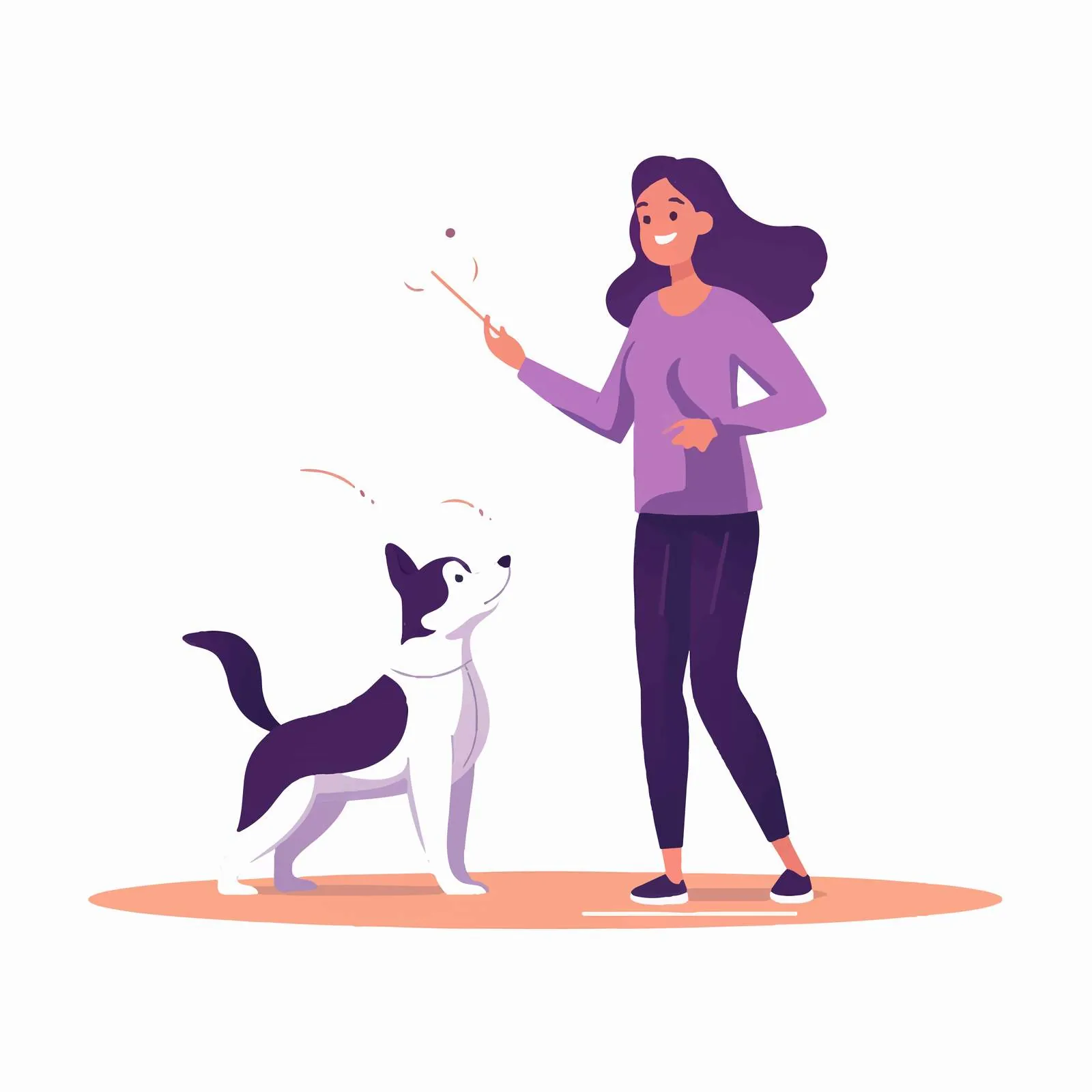 Dog Owner Walking with Canine Trainer and Pet — free download from Dotvec