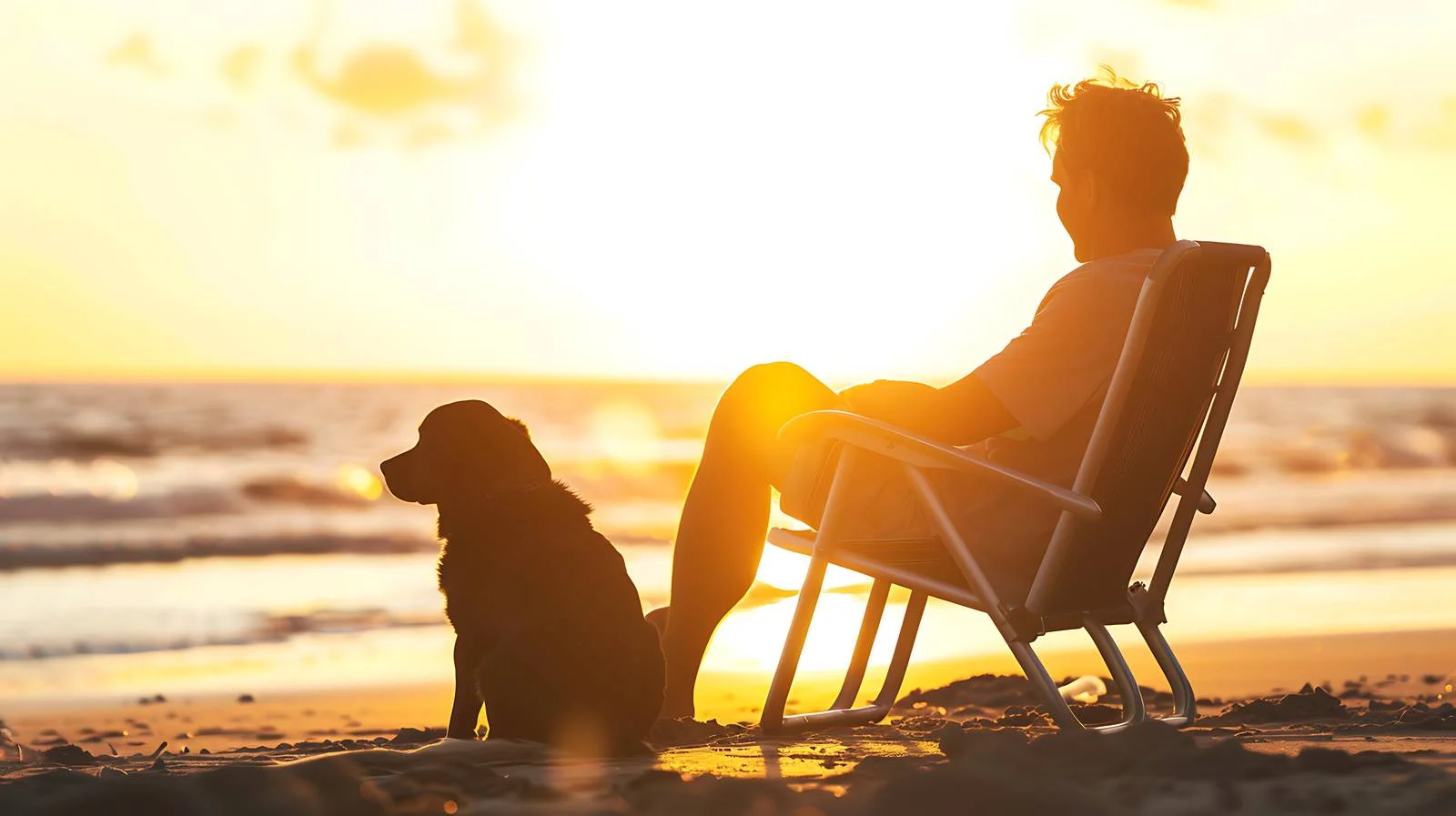 Beach Day with Dog — free download from Dotvec