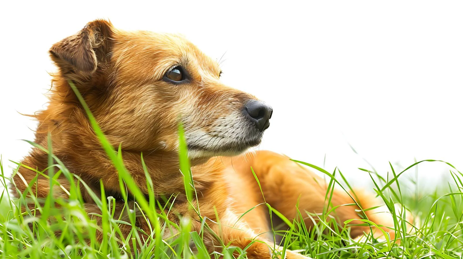 Joyful Dog Playing on Grass — free download from Dotvec