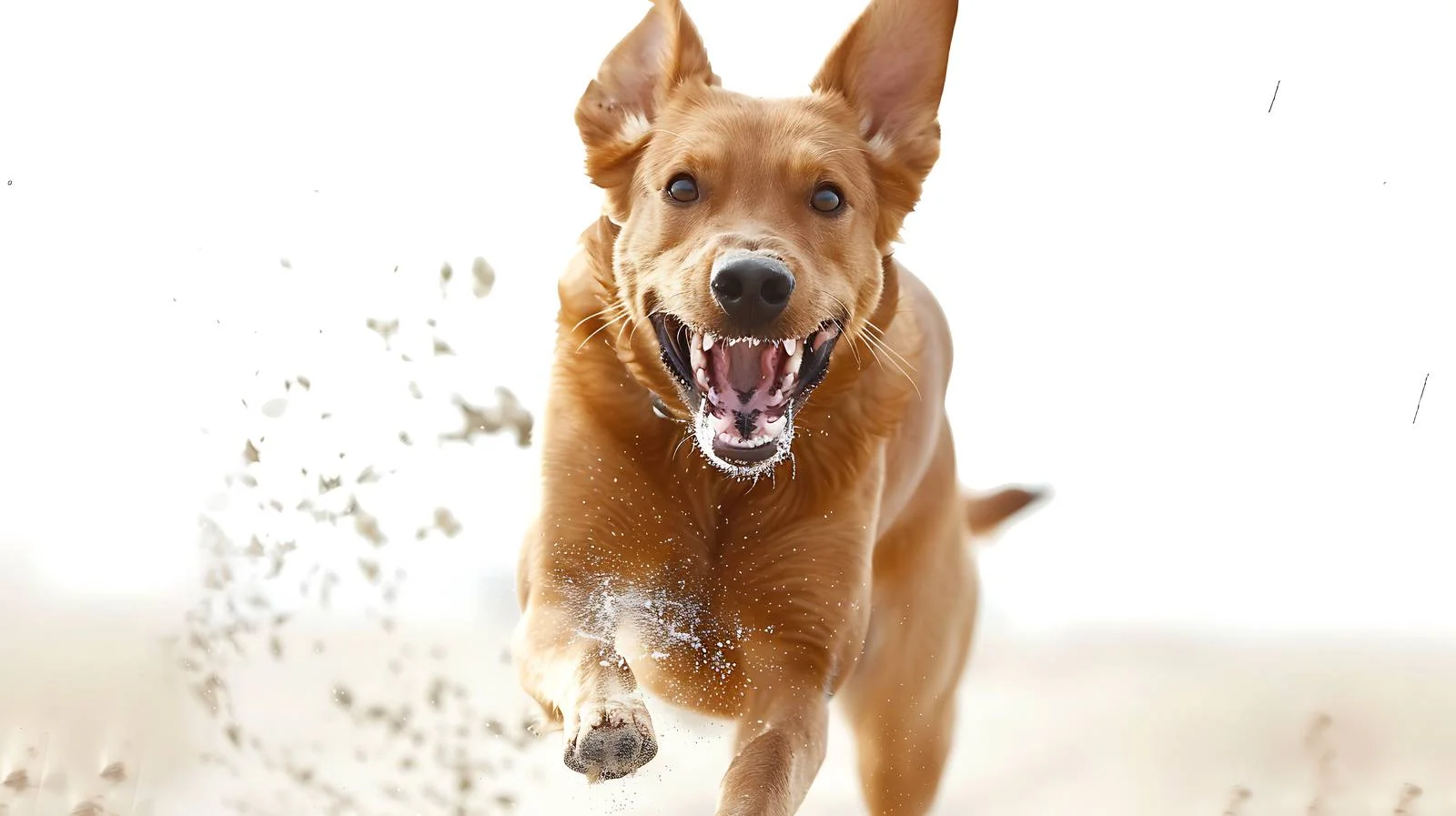 Dog Running on Beach Concept Image — free download from Dotvec