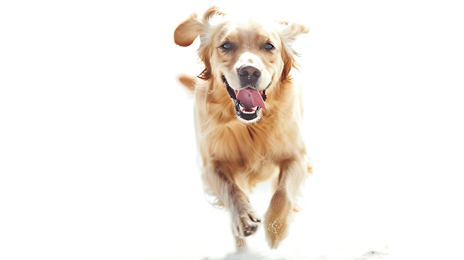 Happy Dog Running Beach Concept Image — free download from Dotvec