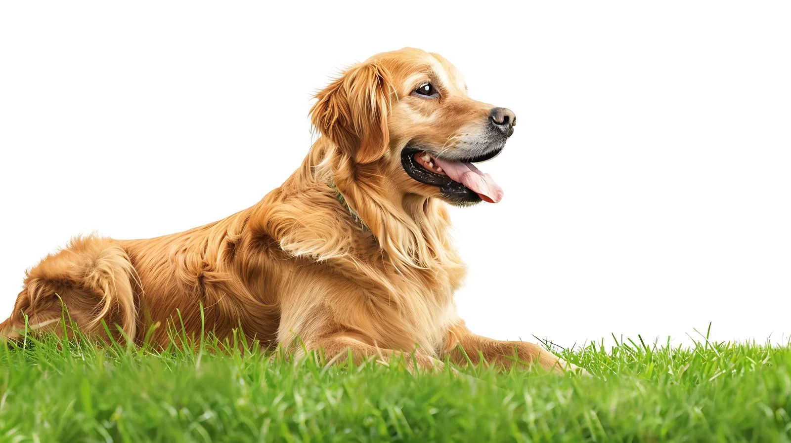 Tranquil Dog Relaxing on Grass — free download from Dotvec