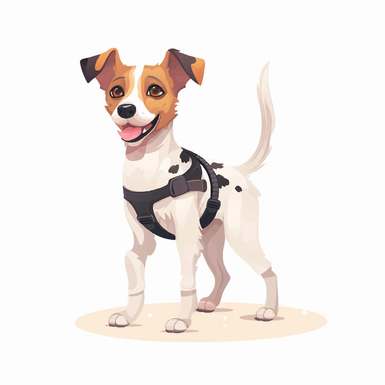 Cute Puppy with Amputated Legs Vector Illustration — free download from Dotvec