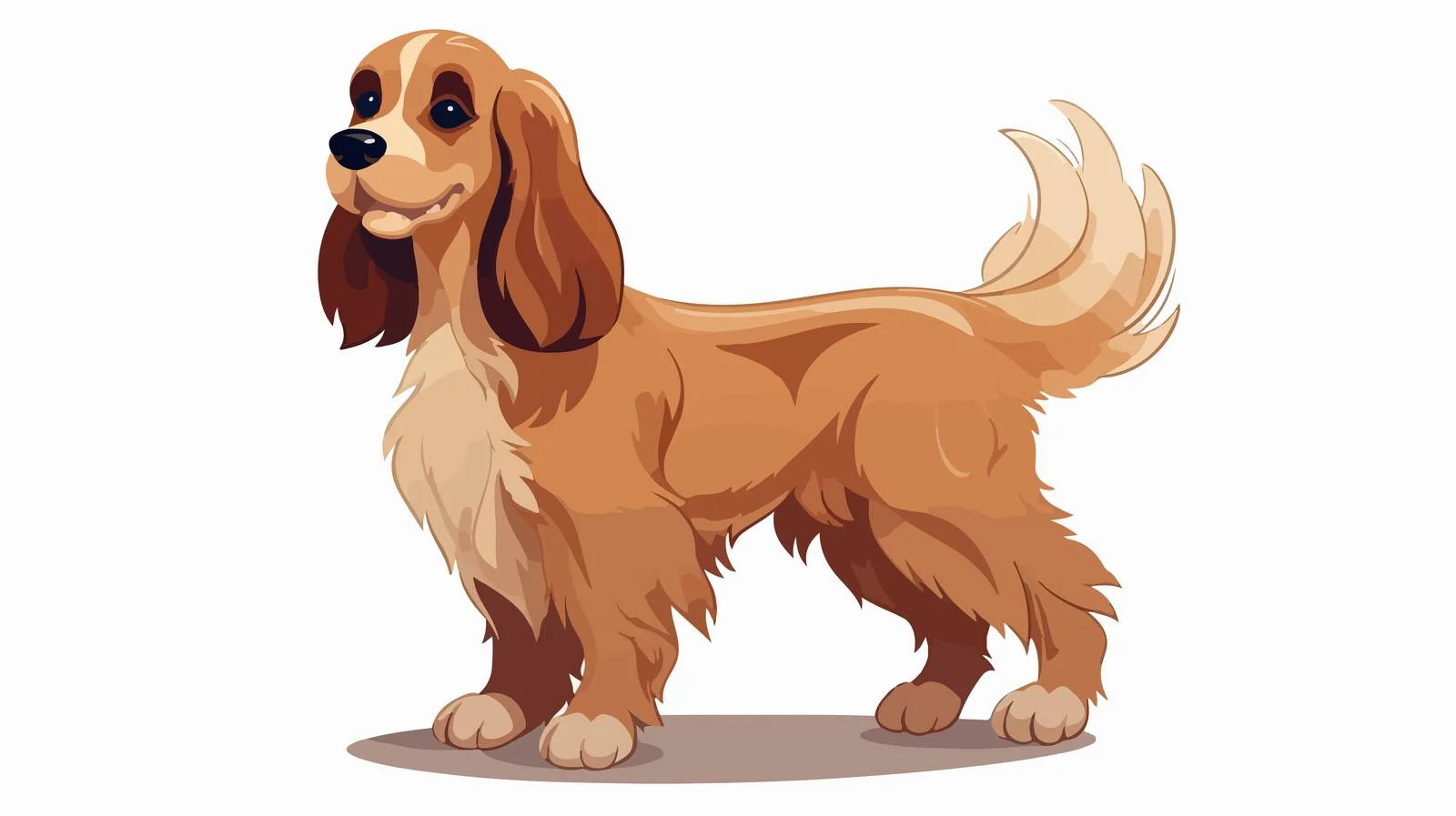 Cocker Spaniel Cartoon Vector Illustration — free download from Dotvec