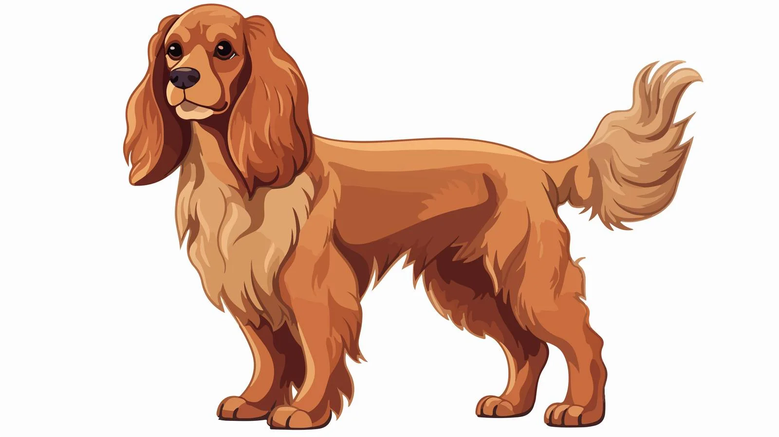 Cocker Spaniel Cartoon Vector Illustration — free download from Dotvec