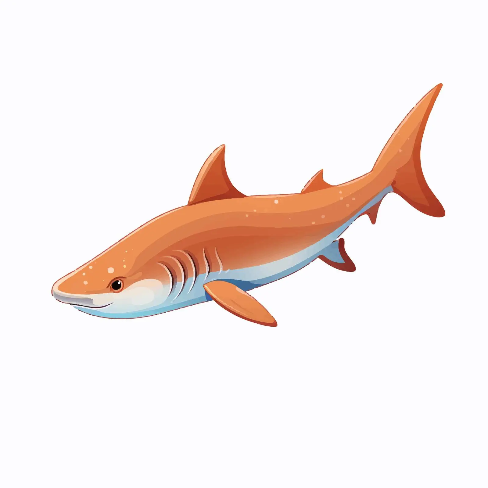 Dogfish Vector Illustration on White Background — free download from Dotvec