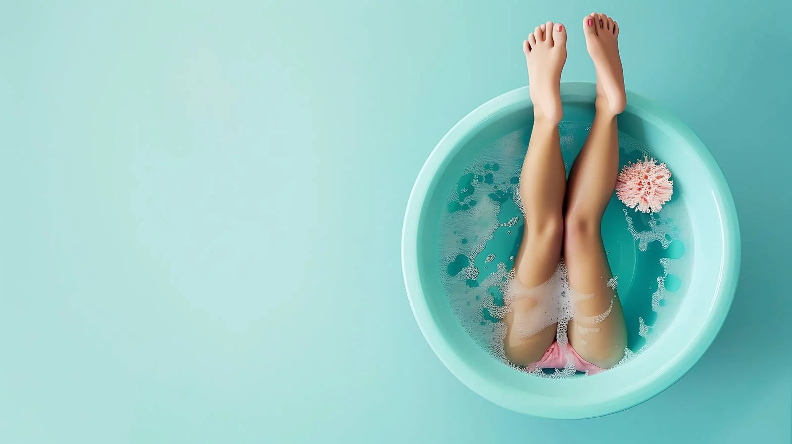 Minimalist Doll Legs on Blue Background — free download from Dotvec