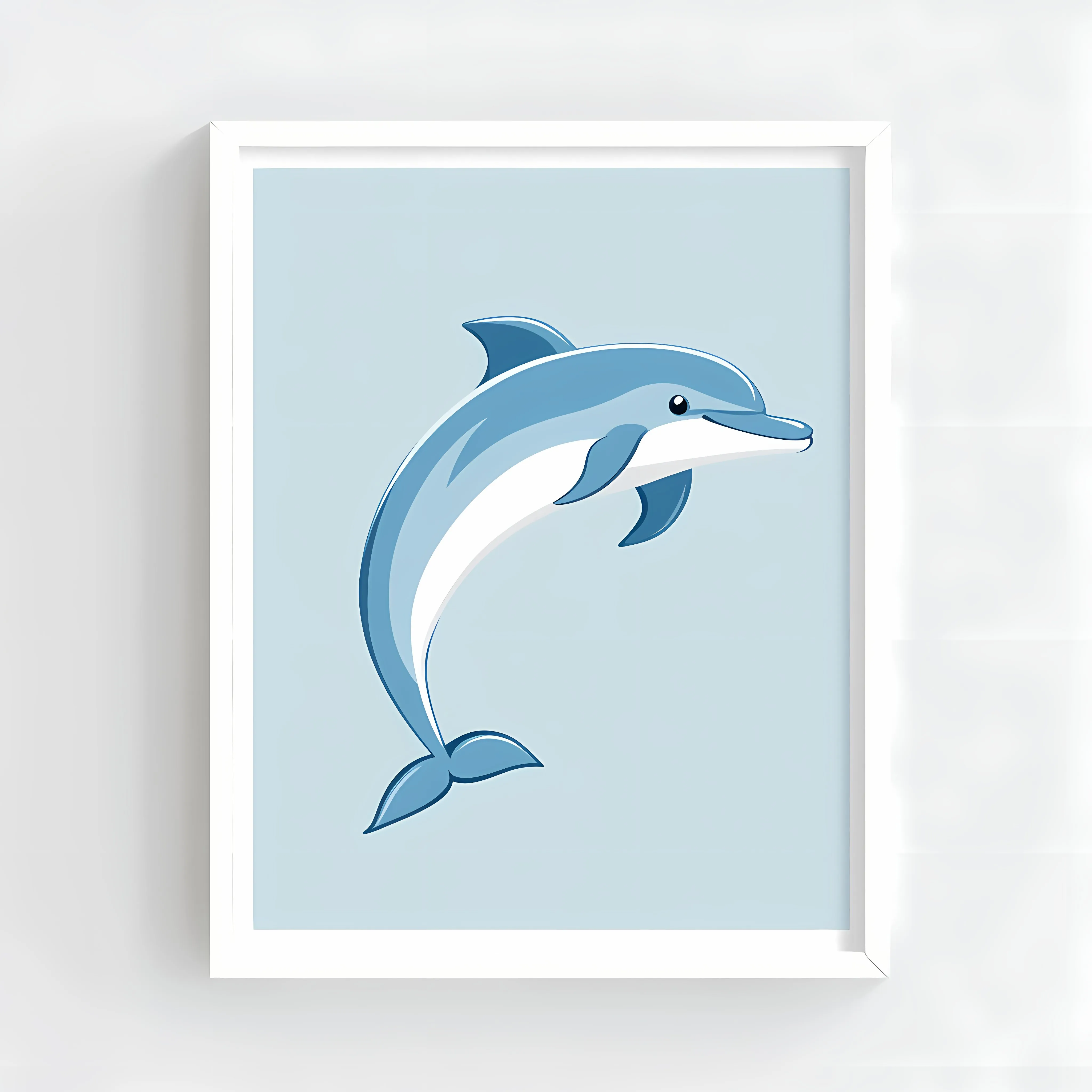 Cute Dolphin Cartoon Vector Illustration — free download from Dotvec