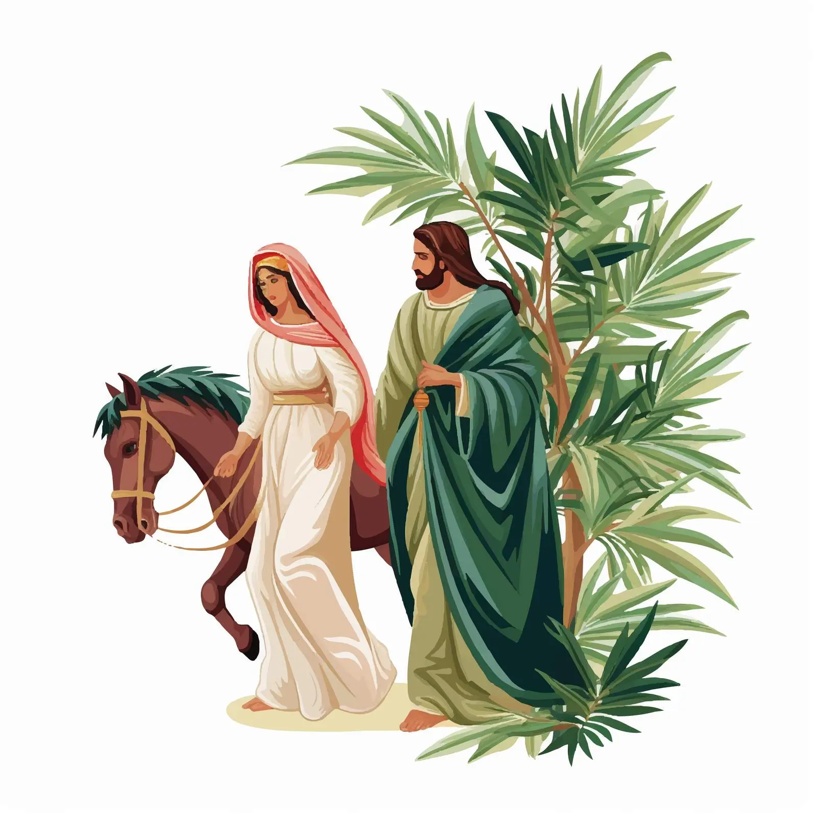 Palm Sunday Illustrations from Dominica — free download from Dotvec