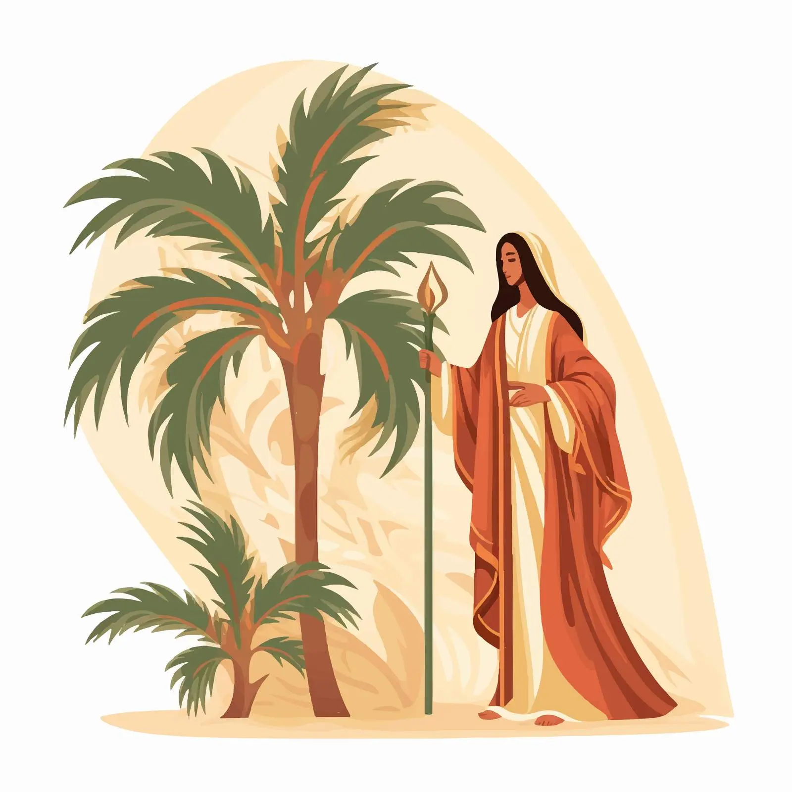 Palm Sunday Illustration of Dominica — free download from Dotvec