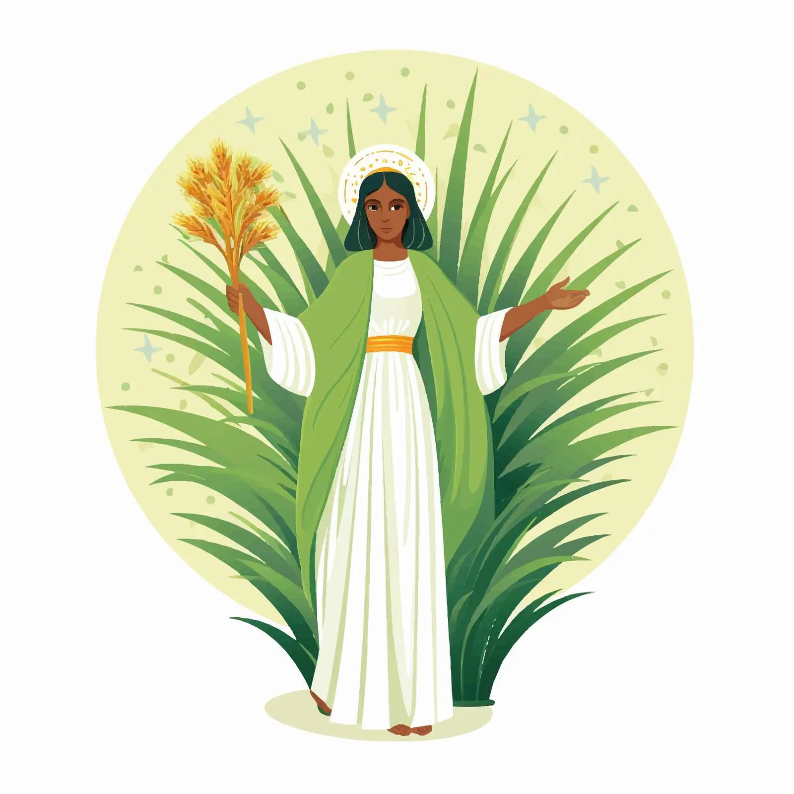Palm Sunday Illustration with Dominica Theme — free download from Dotvec