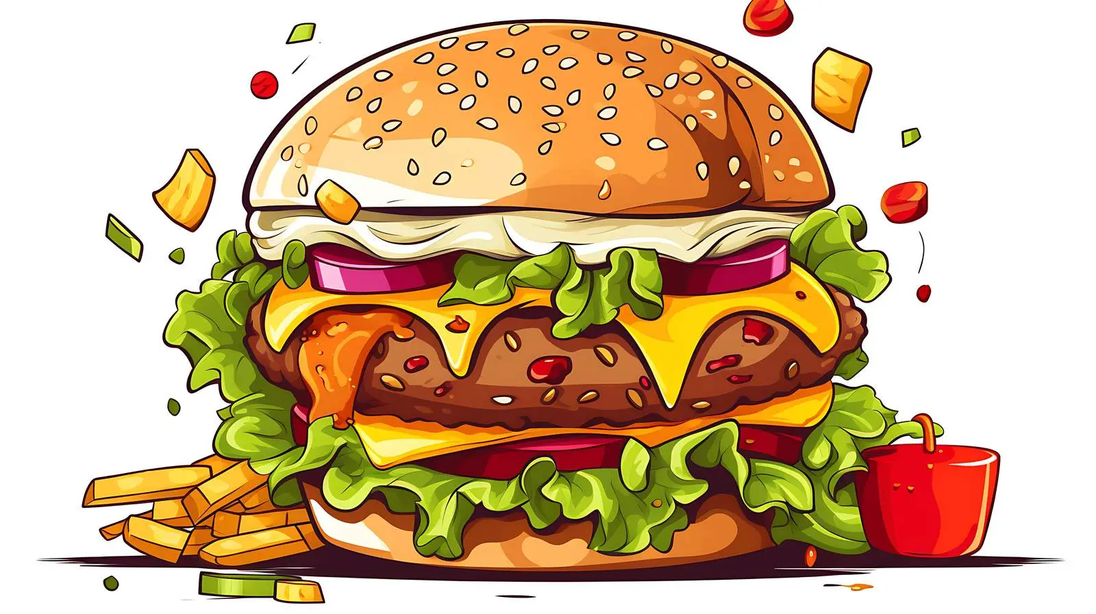 Healthy Eating Awareness Poster — free download from Dotvec