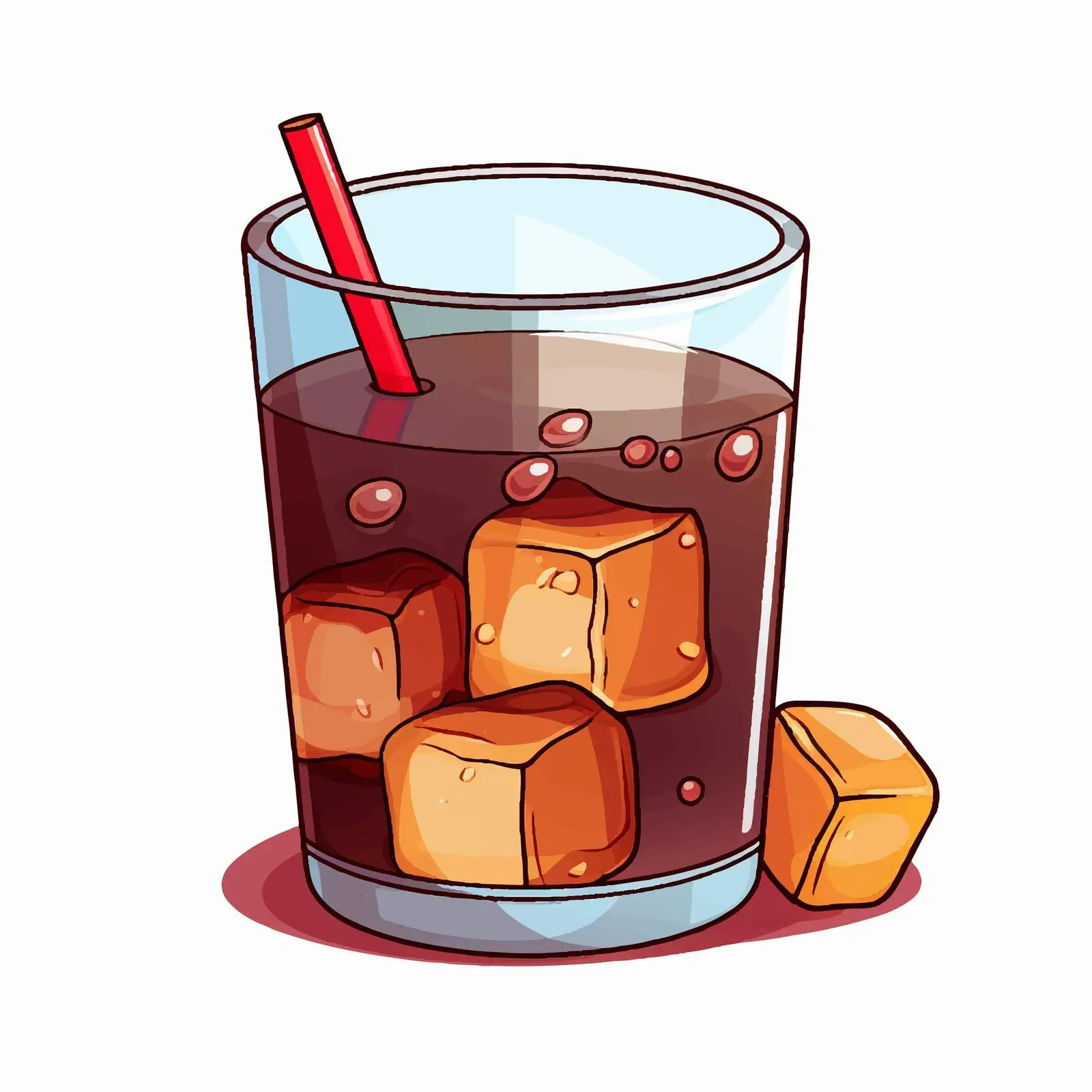 No Drinking Symbol Cartoon Vector Illustration — free download from Dotvec