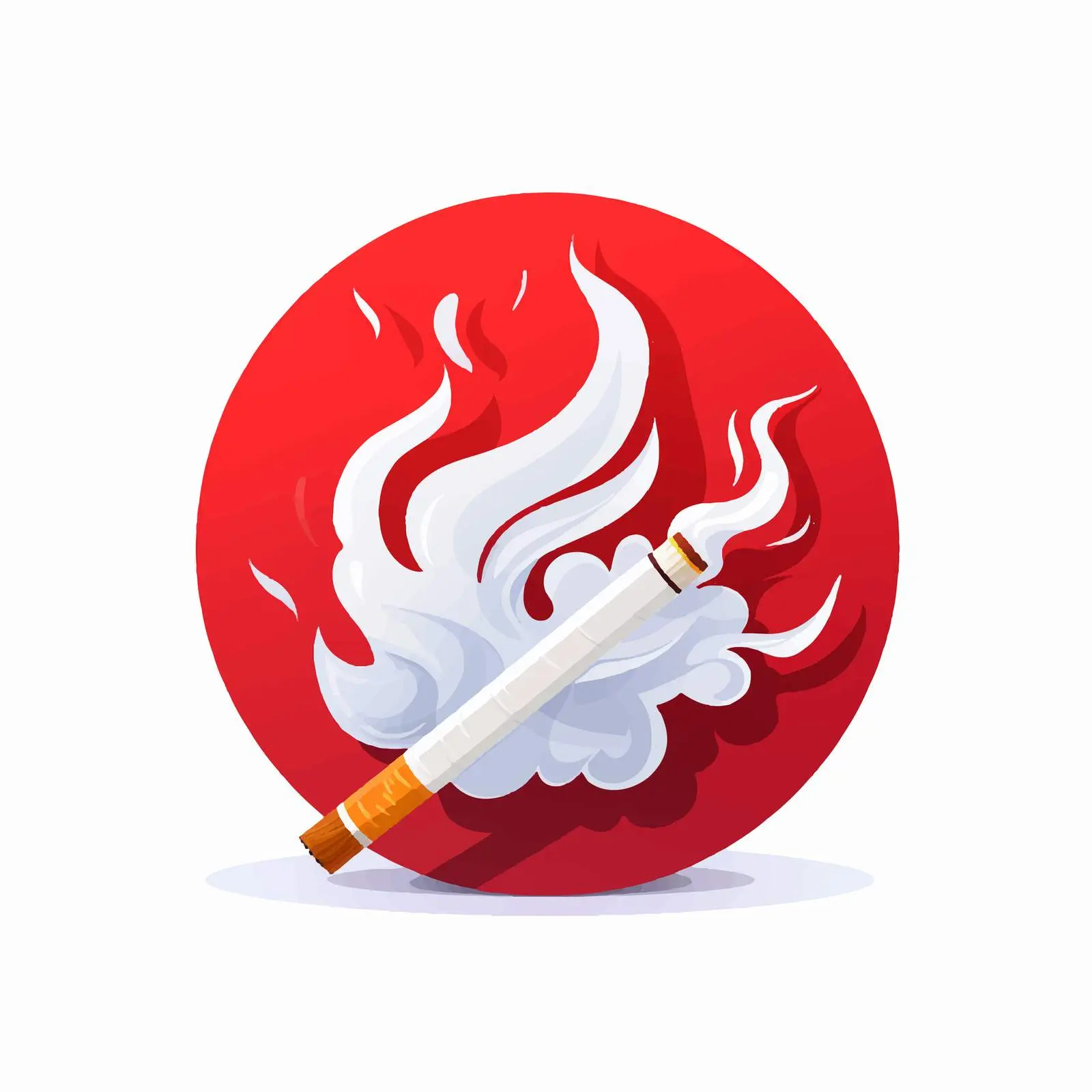 No Smoking Sign Vector Illustration – free warning image from Dotvec