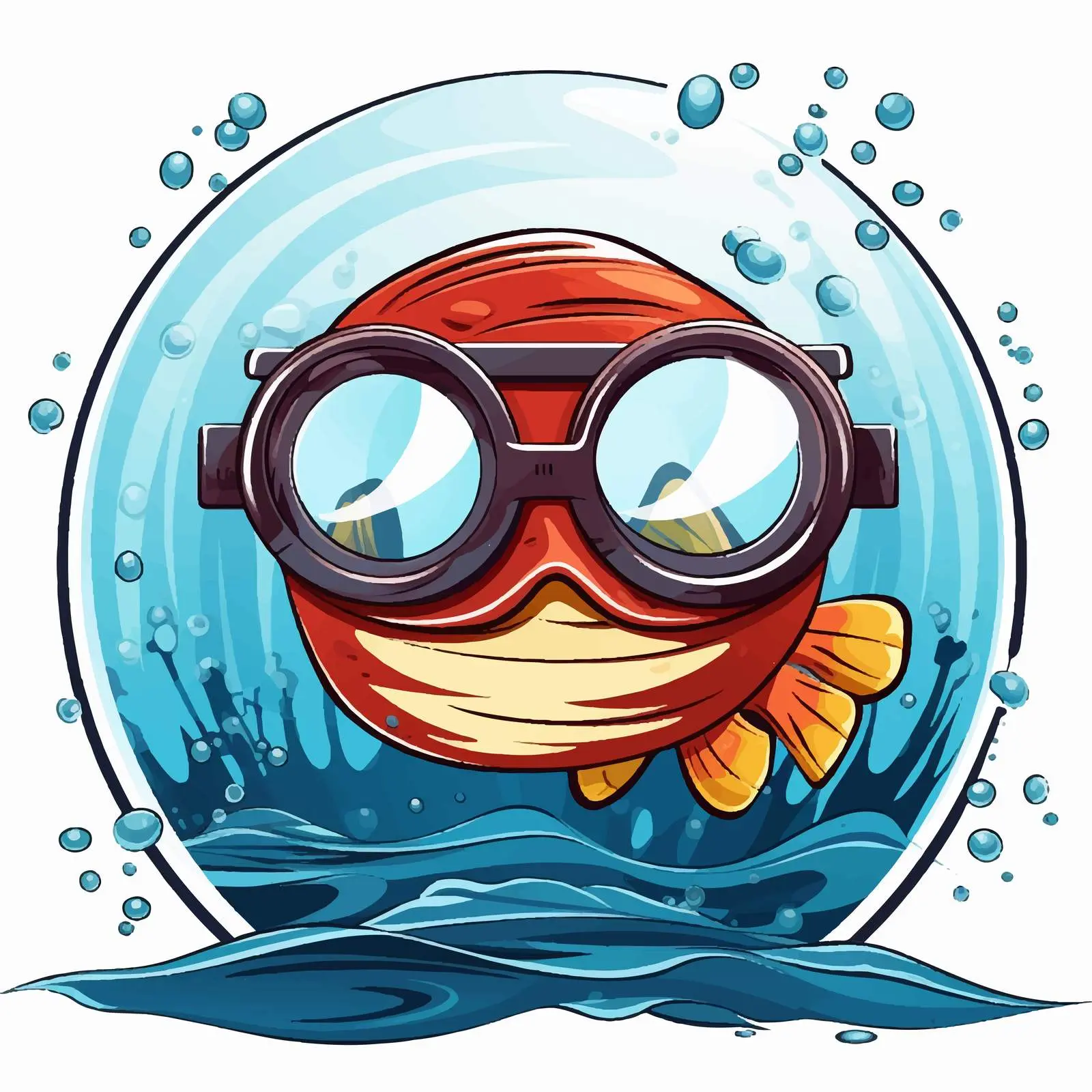 No Swimming Symbol Cartoon Vector Illustration – free warning image from Dotvec