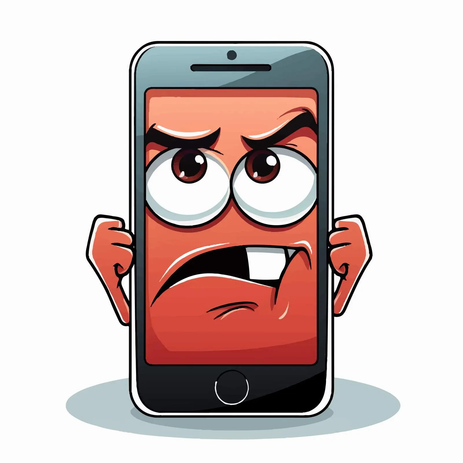No Mobile Phones Symbol Vector Illustration Cartoon – free warning image from Dotvec