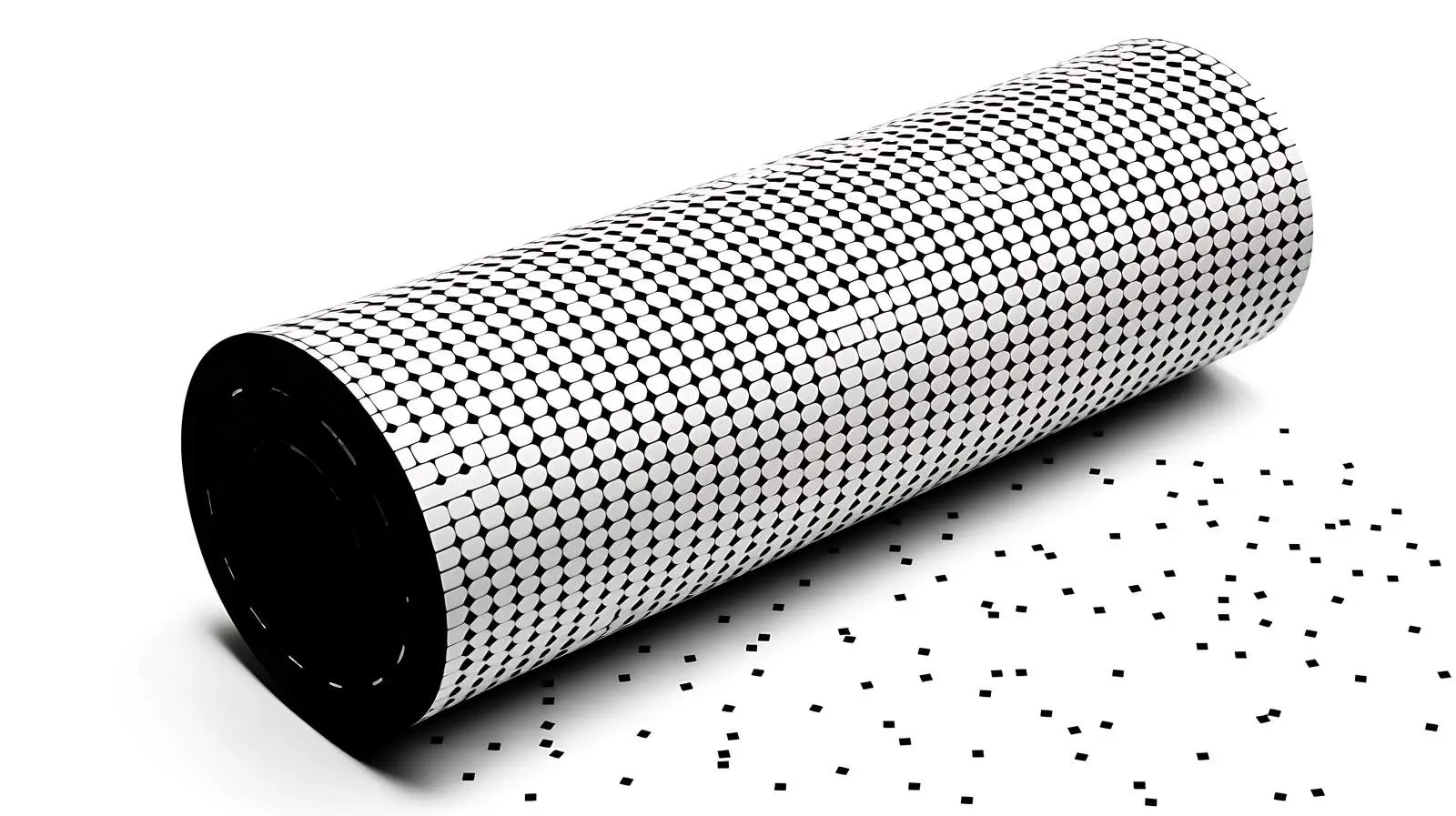 Abstract Halftone Roll Icon Vector Design — free download from Dotvec