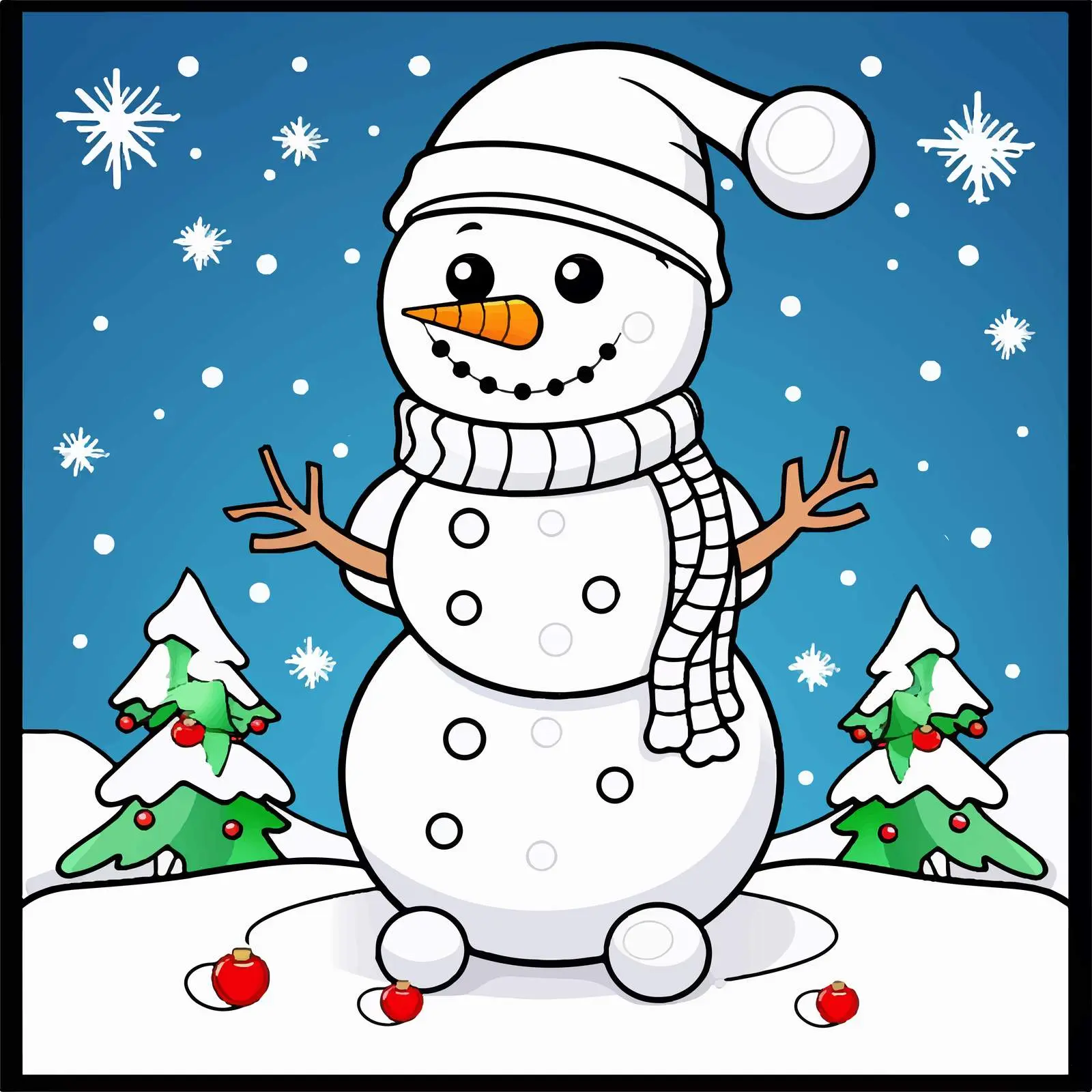 Christmas Snowman Dot to Dot Game for Kids – free fun for kids image from Dotvec