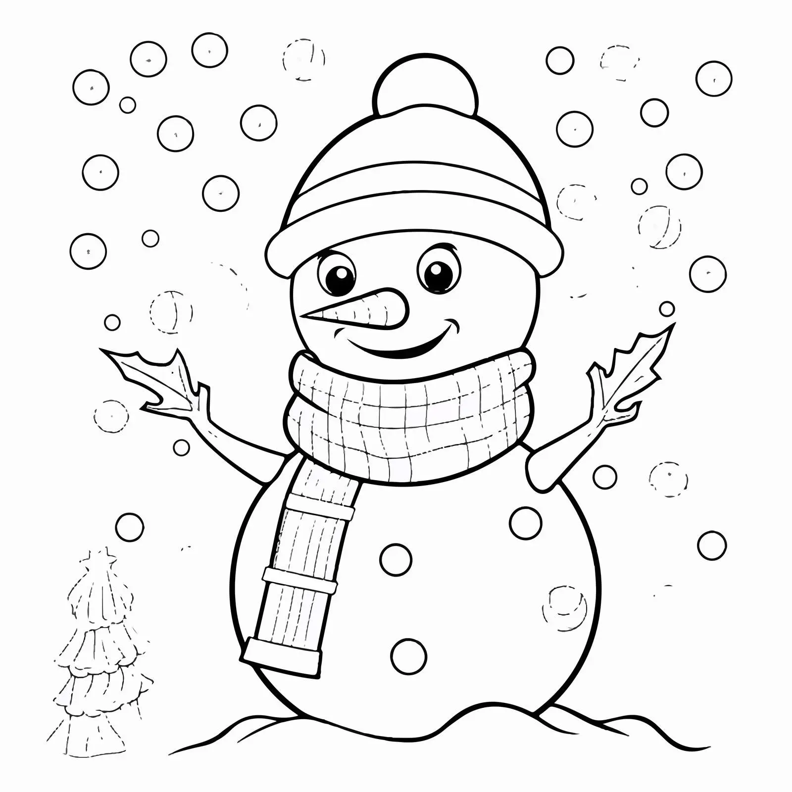 Christmas Snowman Dot to Dot Game for Kids — free download from Dotvec