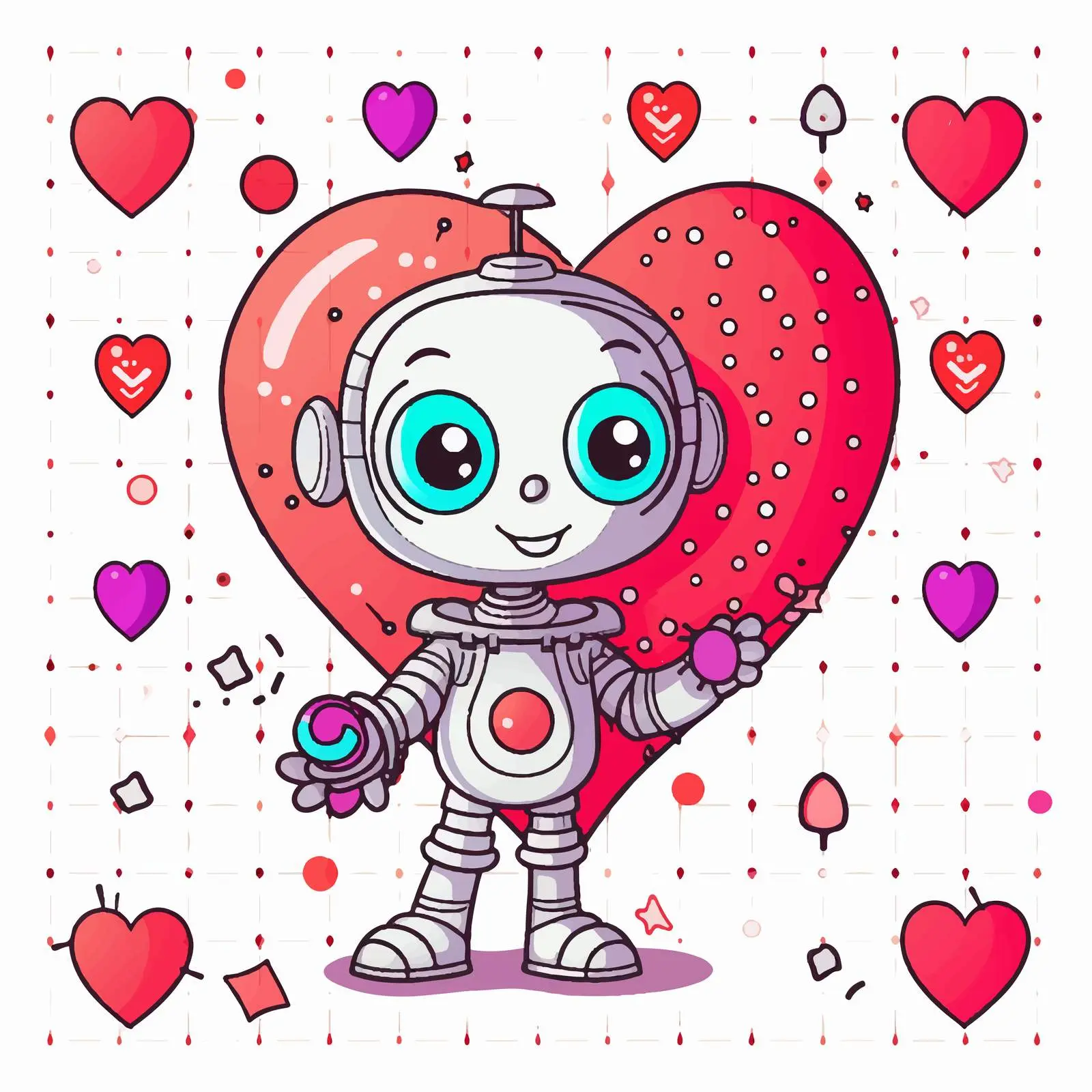 Valentine's Day Dot to Dot Game for Kids – free fun for kids image from Dotvec
