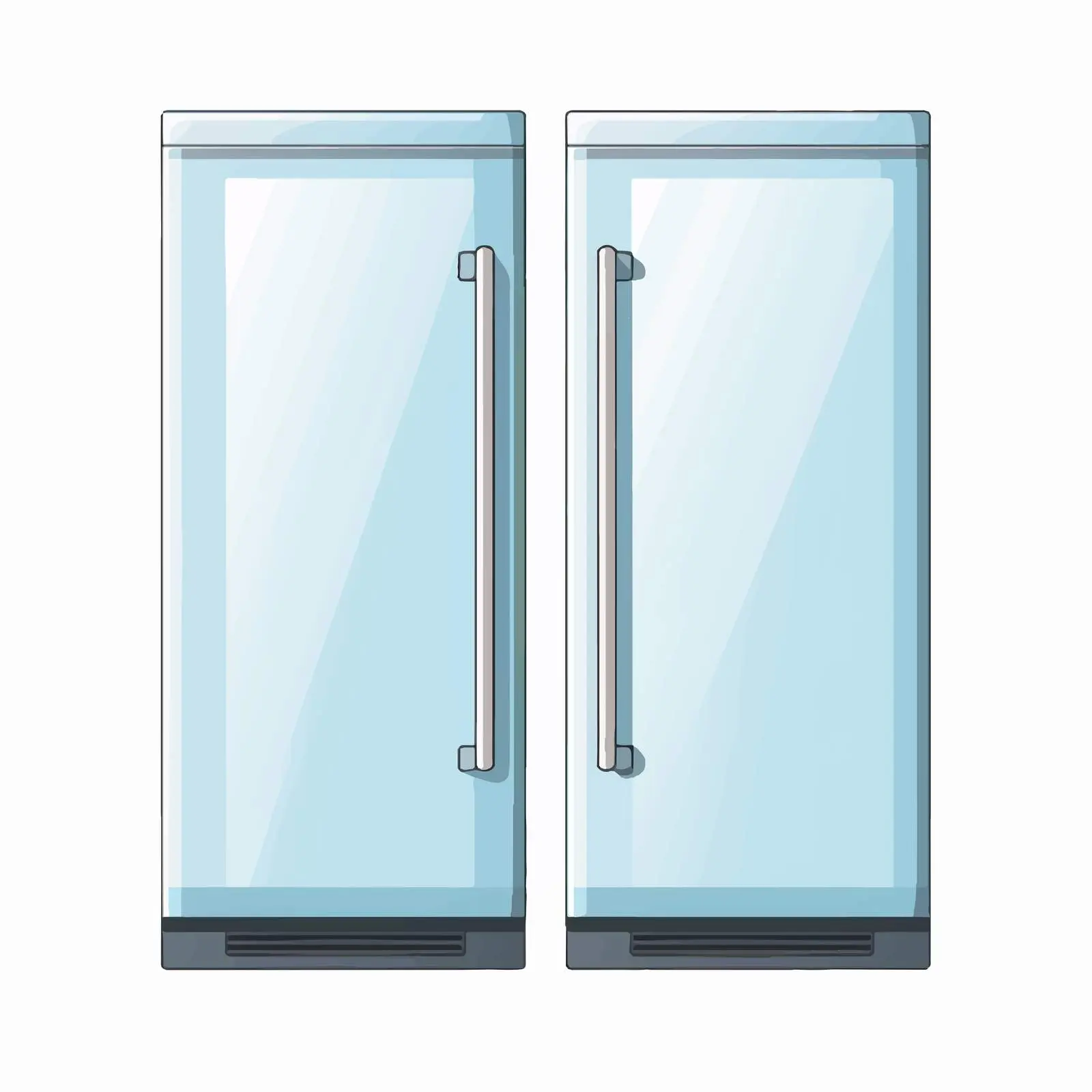 Double Door Refrigerator Vector Illustration – free 3d design image from Dotvec