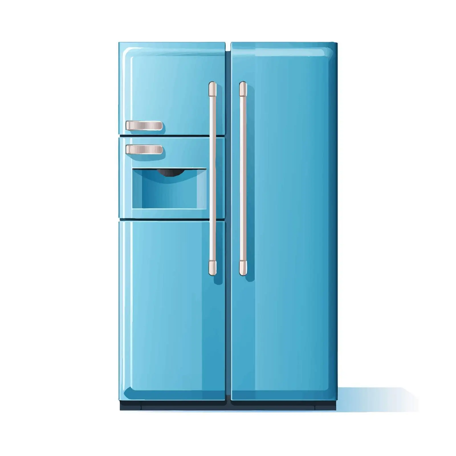 Double Door Refrigerator Vector Illustration — free download from Dotvec