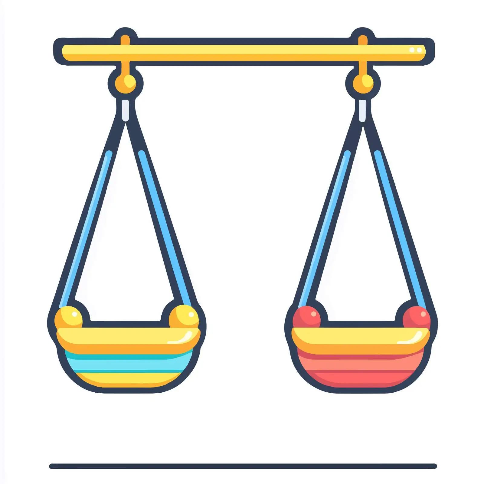 Children Swinging Vector Illustration — free download from Dotvec