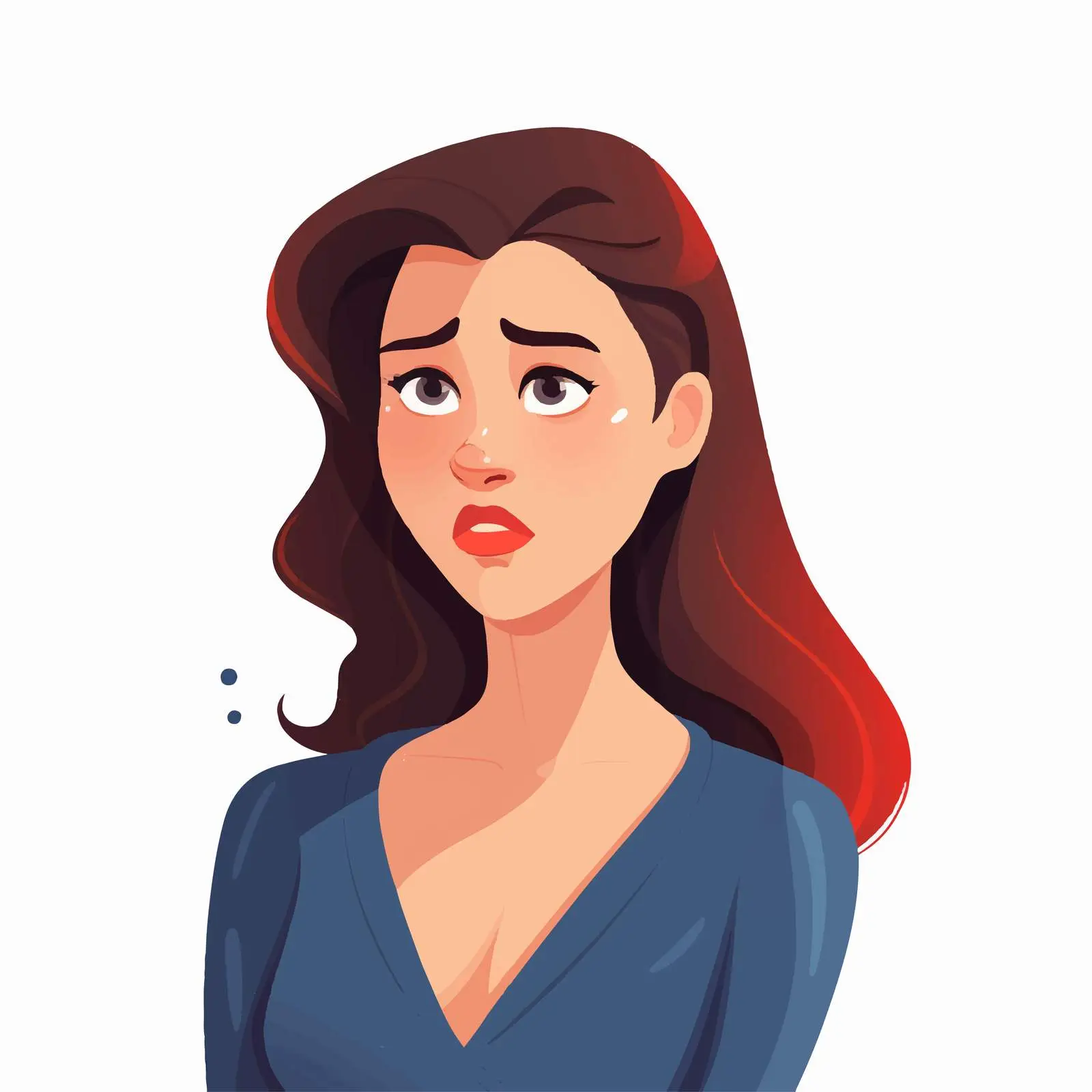 Skeptical Woman Expressing Doubt and Disappointment — free download from Dotvec