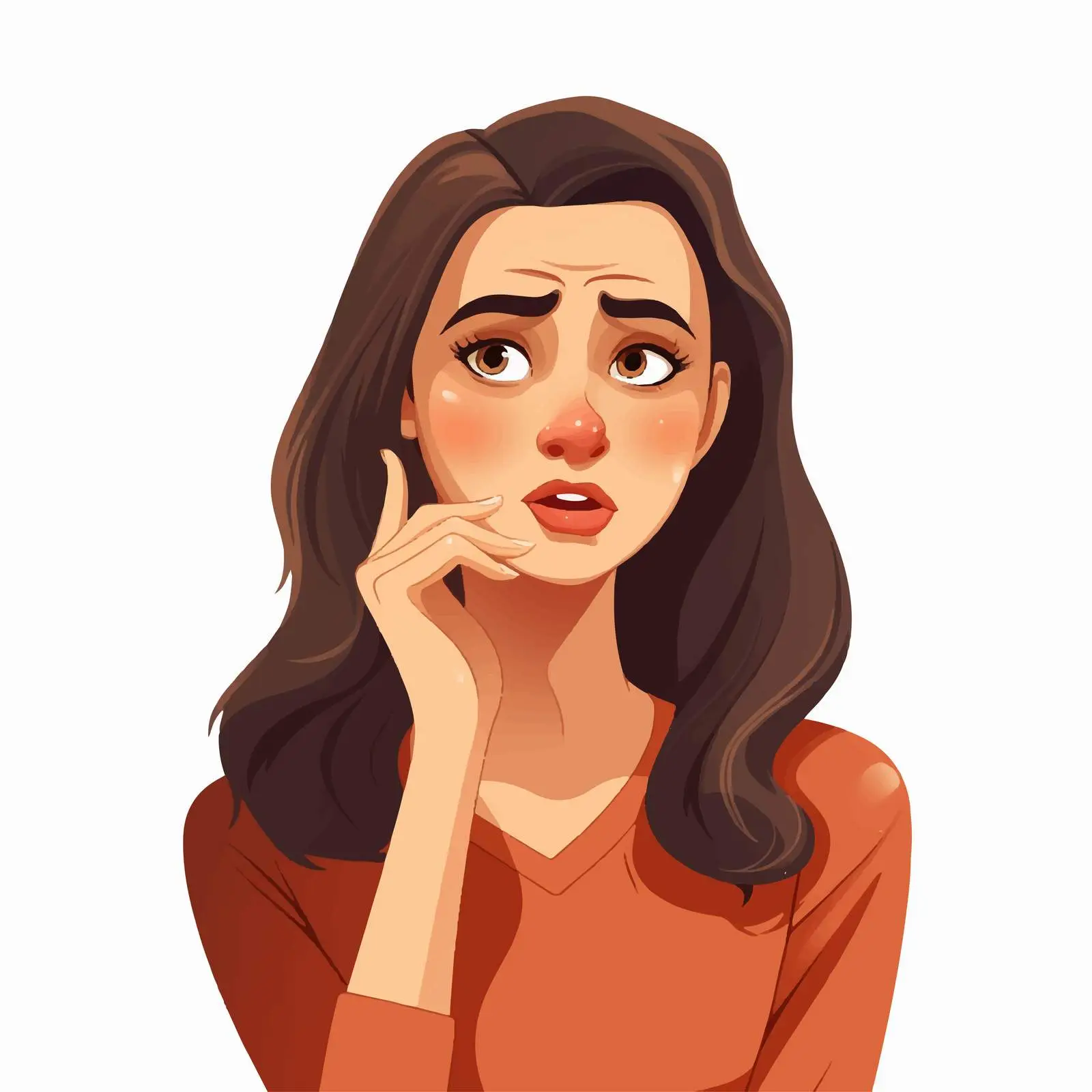 Skeptical Woman Expressing Disappointment — free download from Dotvec