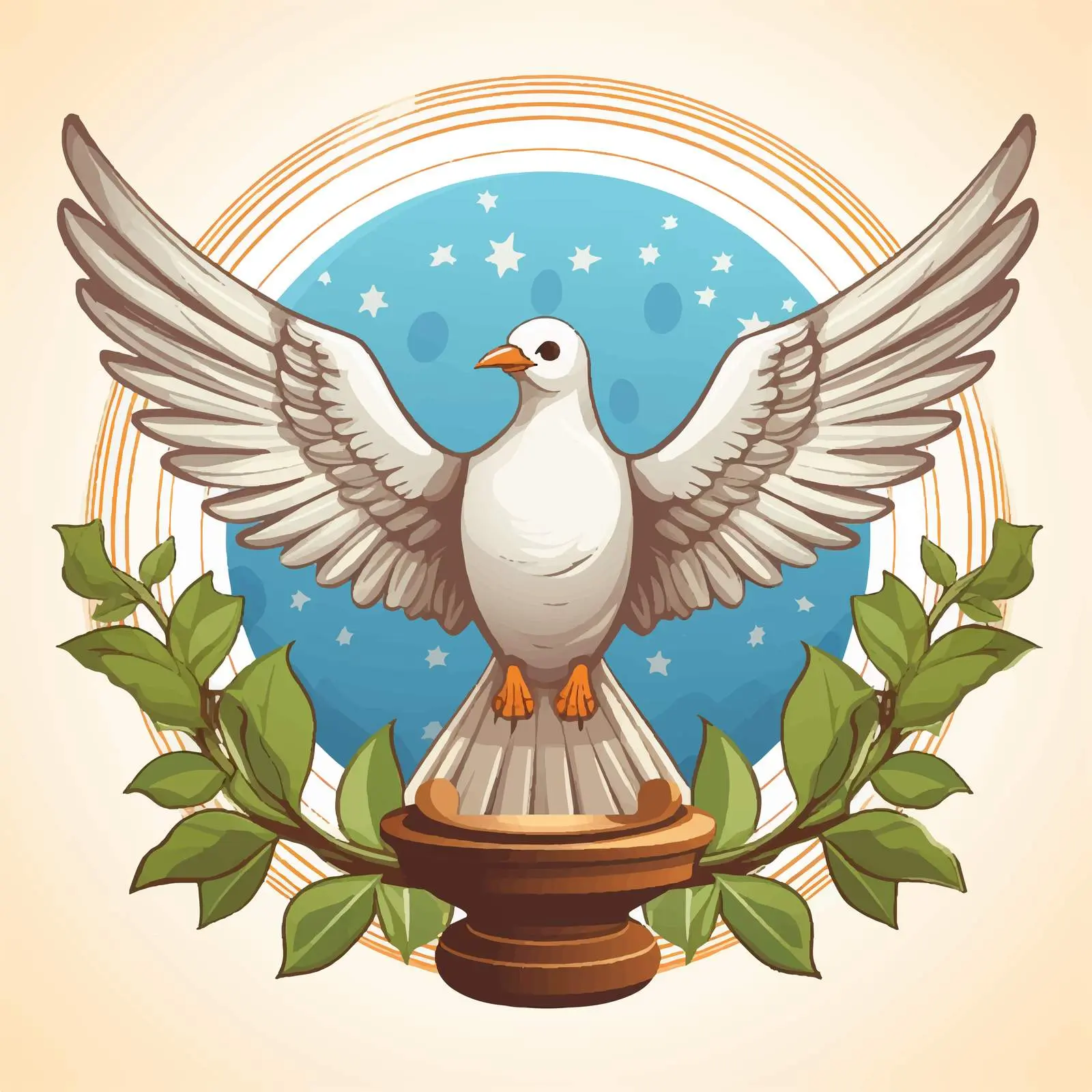 Dove and Gavel Symbolizing Peace and Justice — free download from Dotvec