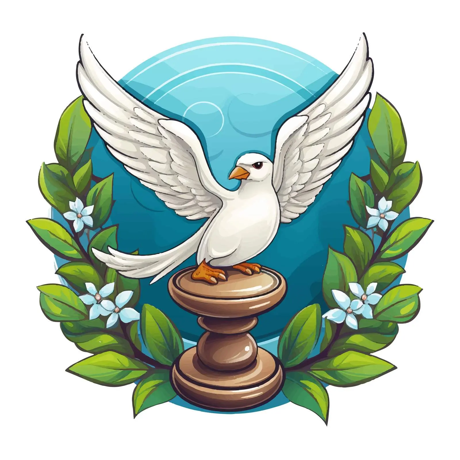 Dove and Gavel Symbolizing Peace and Justice — free download from Dotvec