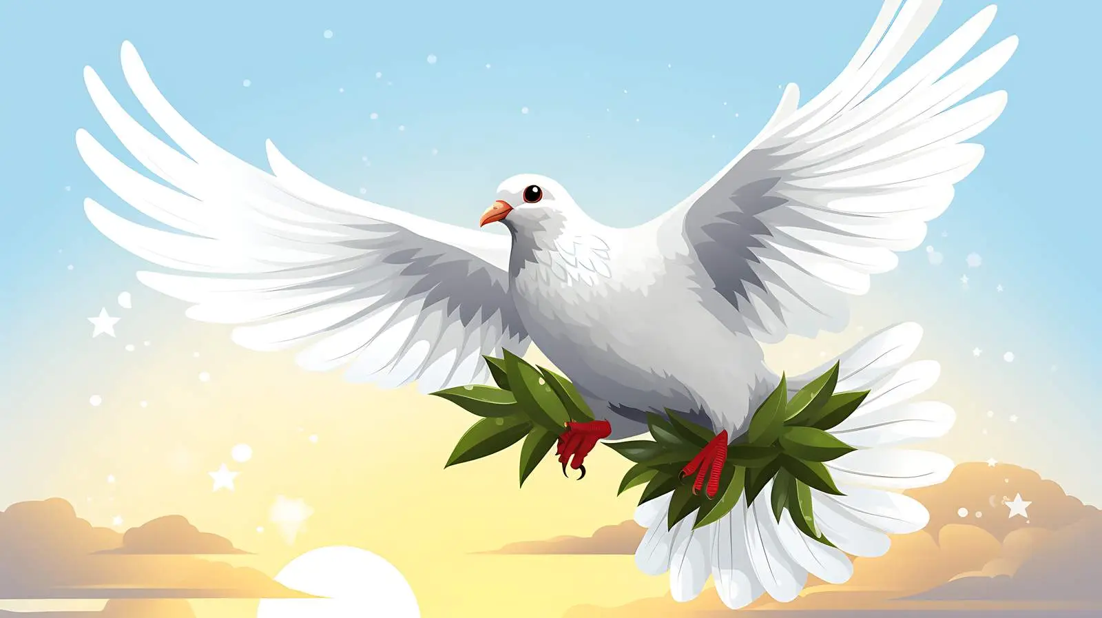 Peaceful Dove Religious Symbol — free download from Dotvec