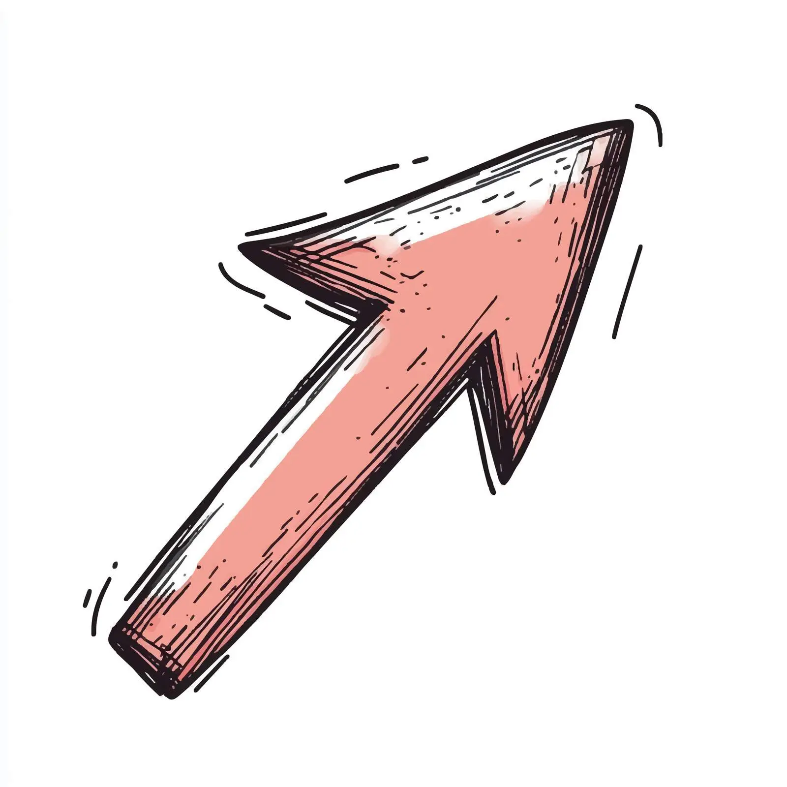 Cartoon Hand-Drawn Down Arrow Vector – free ui element image from Dotvec