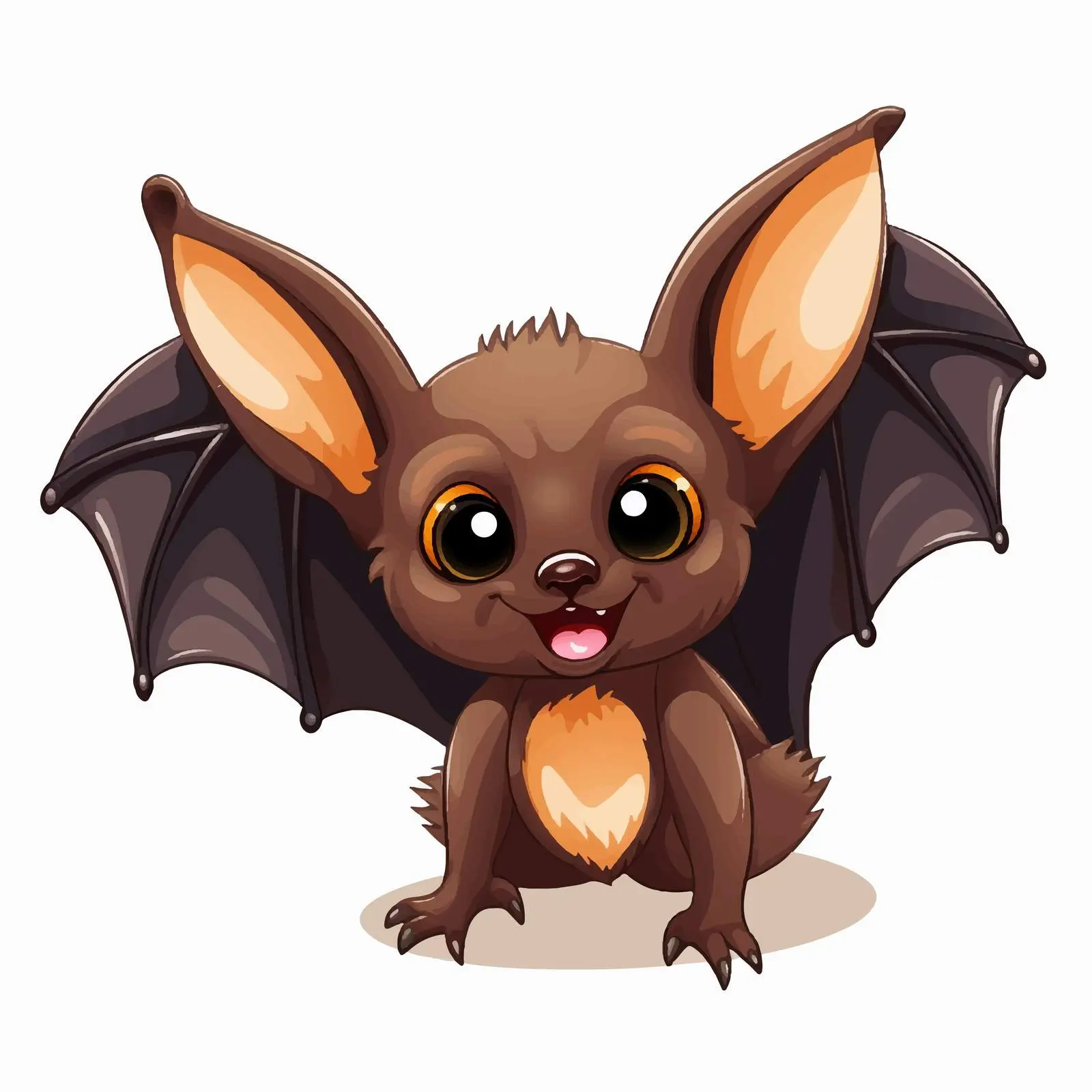 Cute Cartoon Bat Vector Illustration for Kids — free download from Dotvec