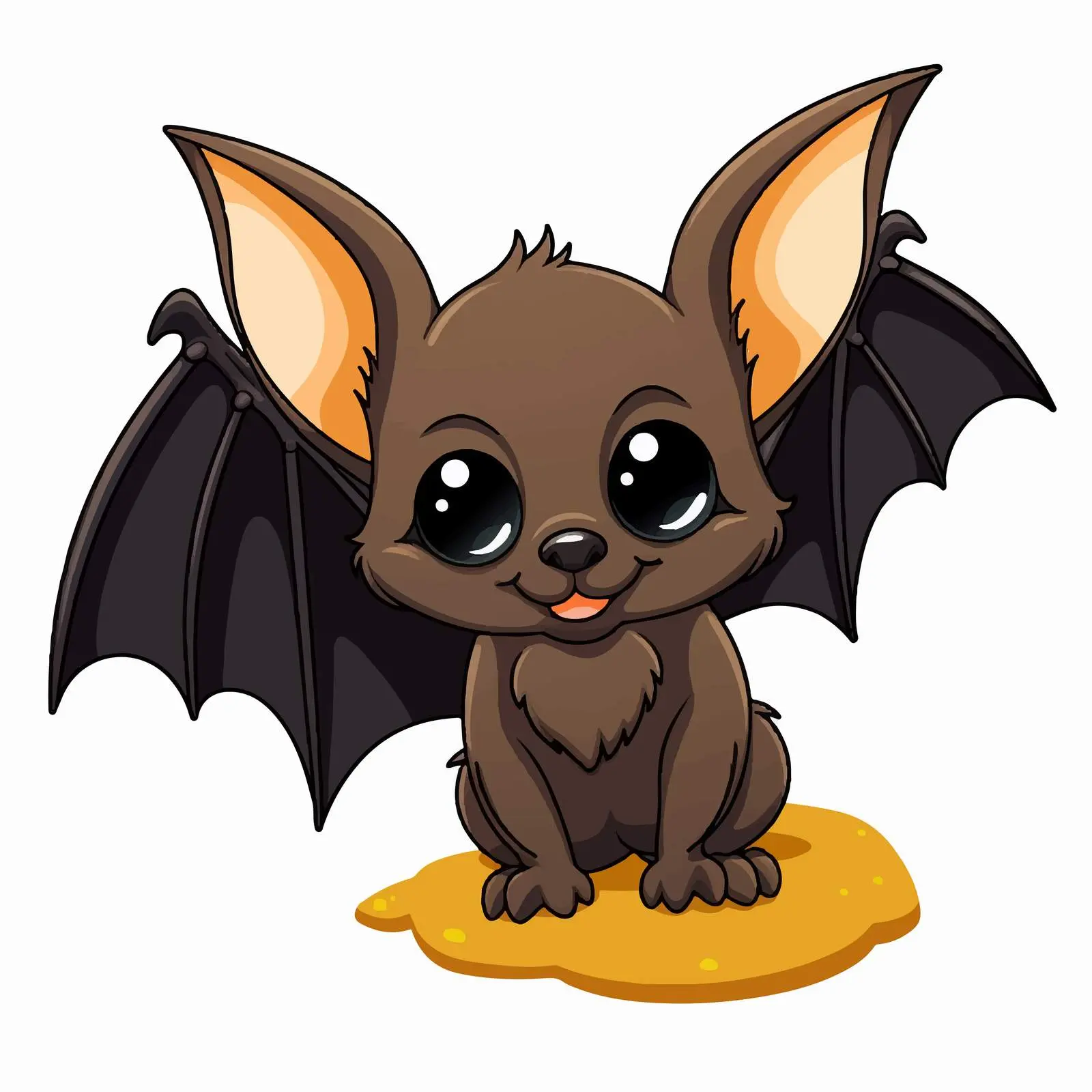 Cartoon Forest Bat Illustration for Kids — free download from Dotvec