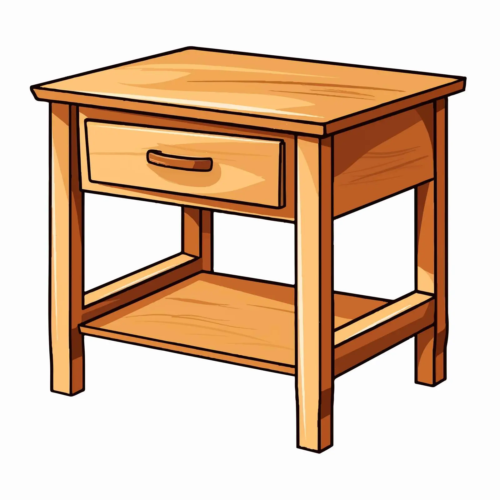 Cartoon Drawer Table Vector Illustration Design — free download from Dotvec