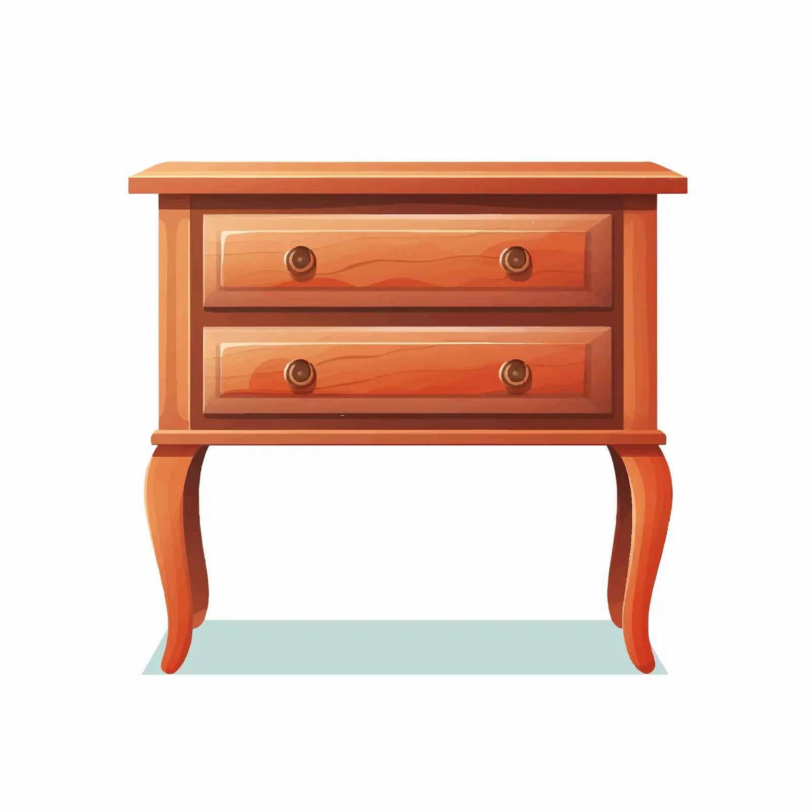 Cartoon Drawer Table Vector Illustration — free download from Dotvec