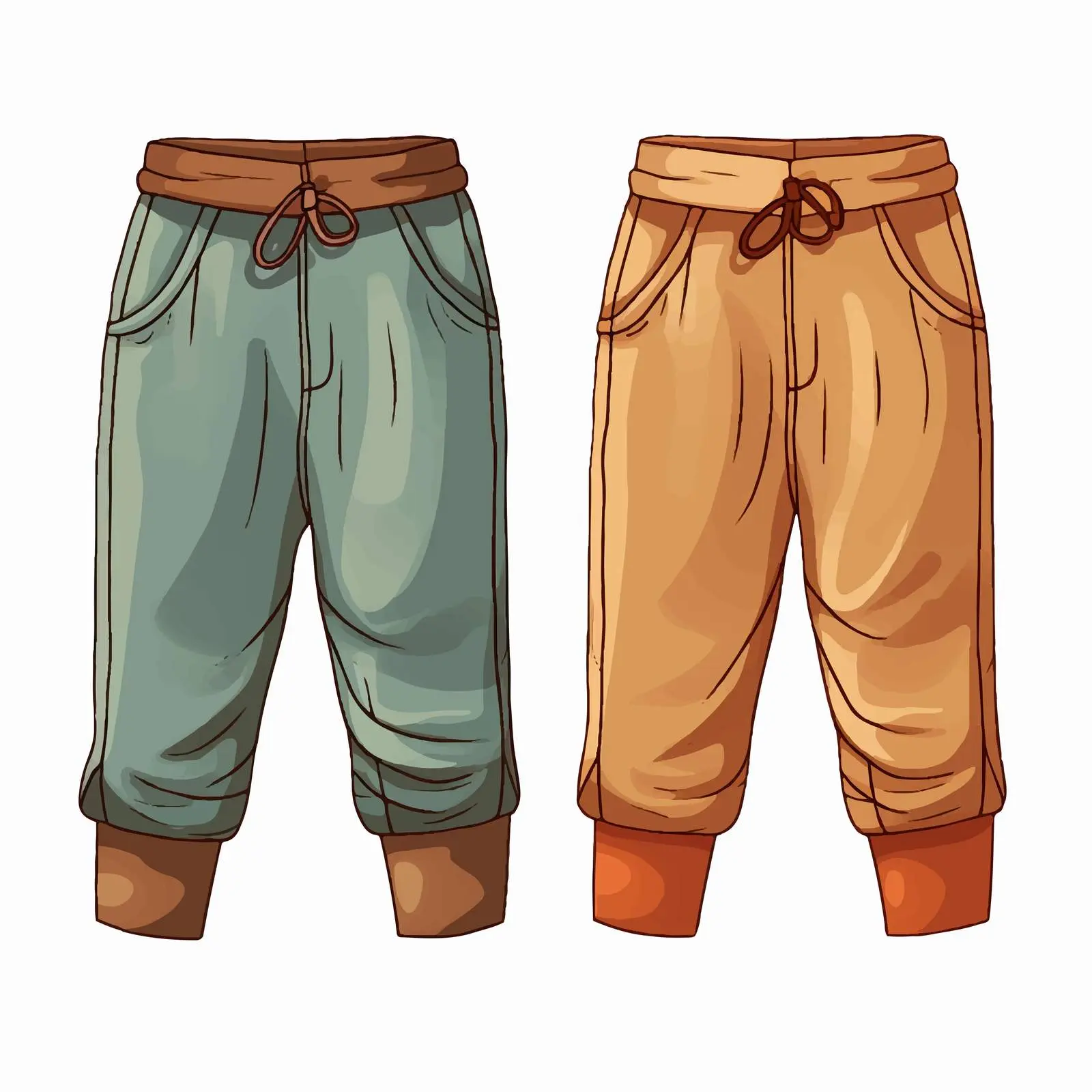Children's Trousers Coloring Illustration — free download from Dotvec