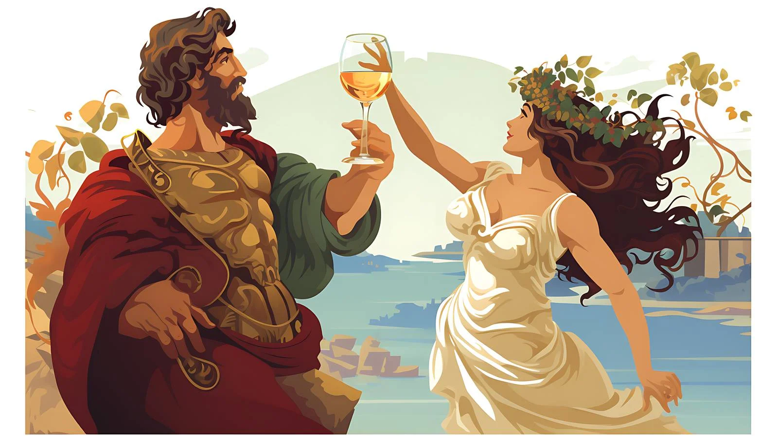 Ancient Greek Mythological Drawing — free download from Dotvec