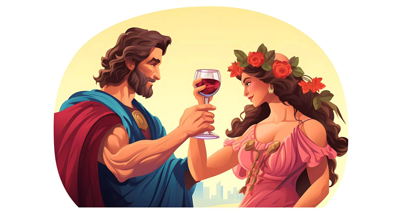 Ancient Greek Mythological Drawing — free download from Dotvec