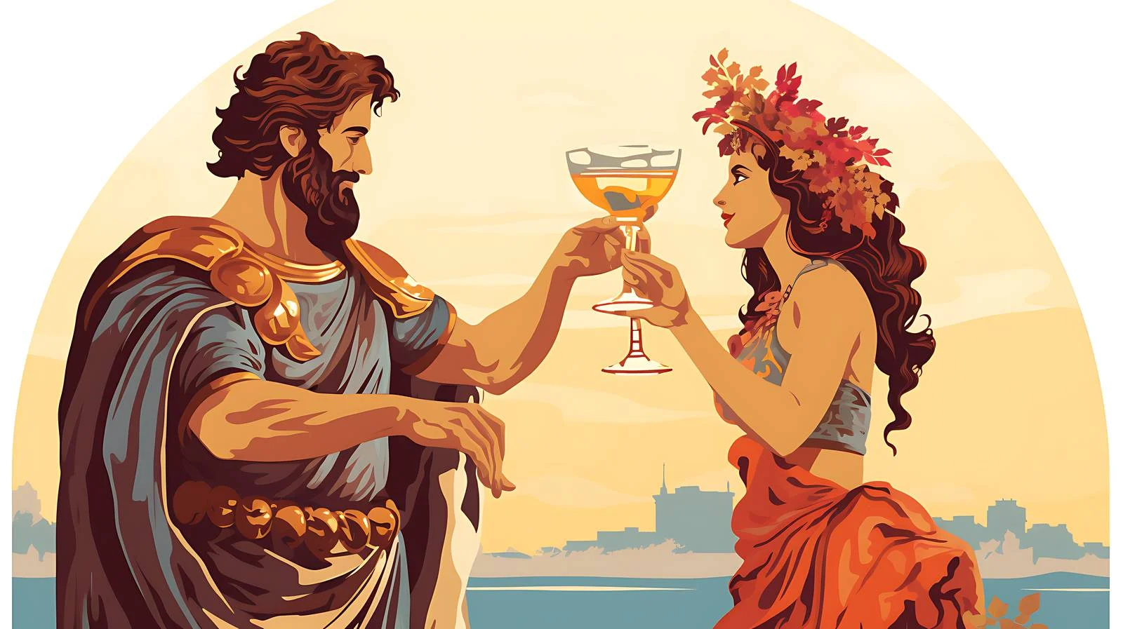 Ancient Greek Mythological Drawing — free download from Dotvec