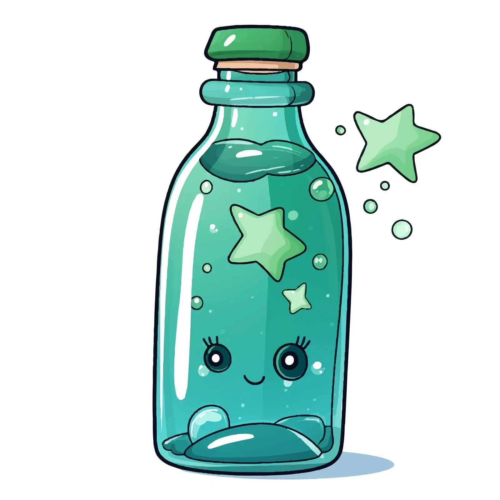Colorful Bottle Illustration for Kids Education — free download from Dotvec