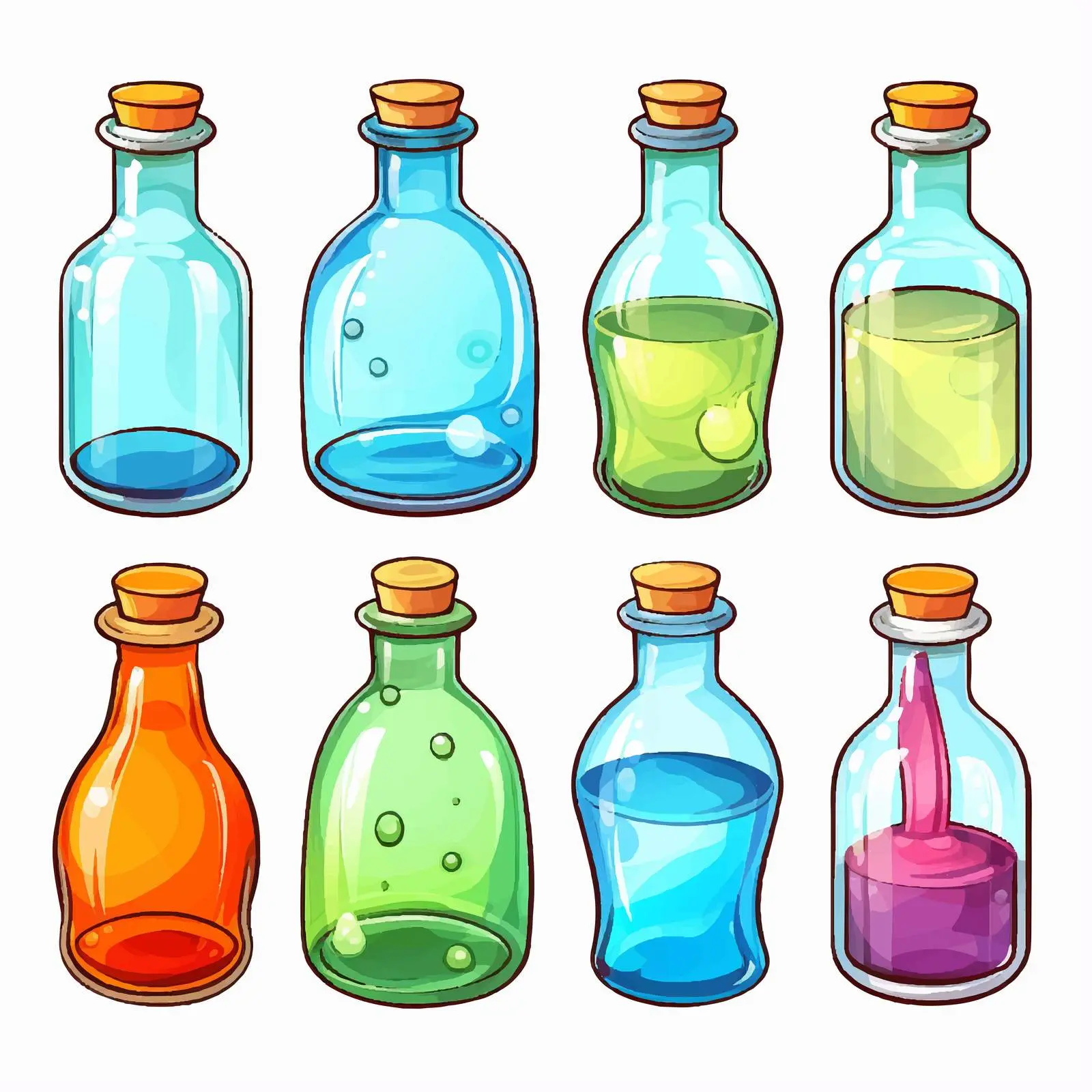 Bottle Illustration for Children's Education — free download from Dotvec