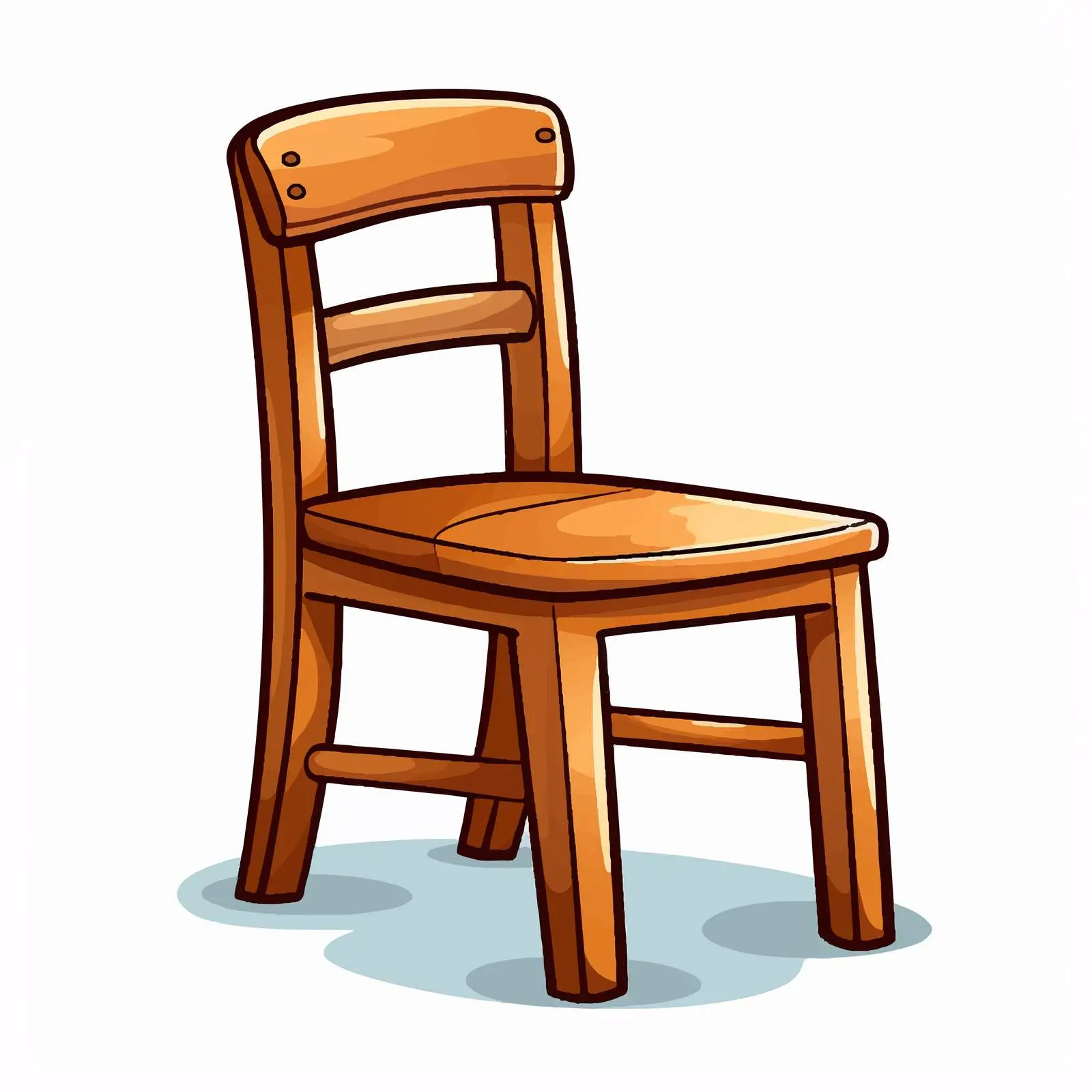 Chair Illustration for Children's Educational Materials — free download from Dotvec
