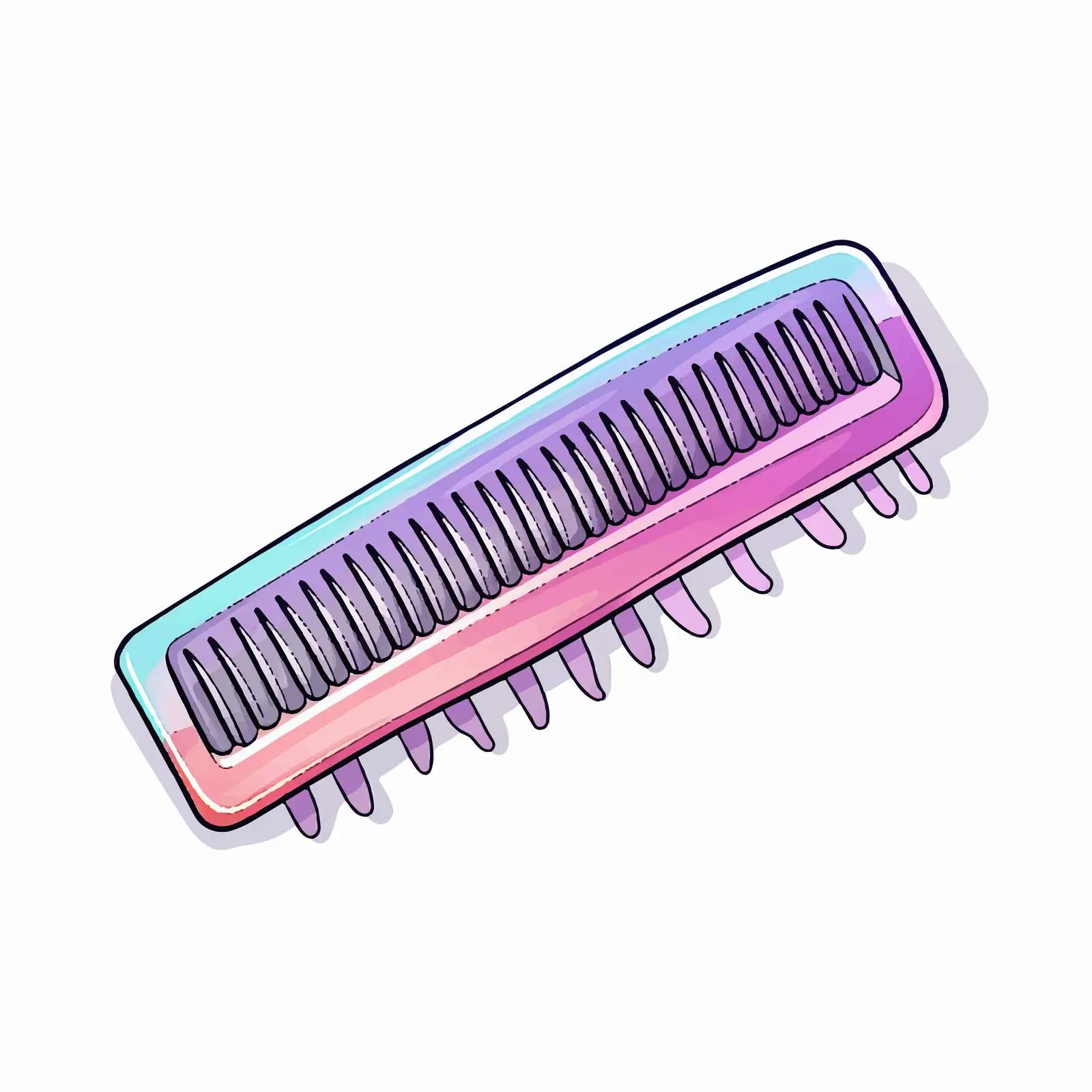 Cartoon Vector of a Comb for Kids Education – free children education image from Dotvec